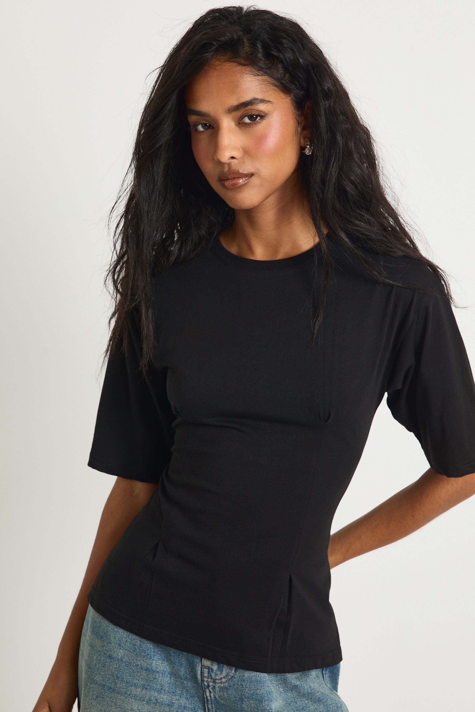 Lace Up Back Oversized T-shirt