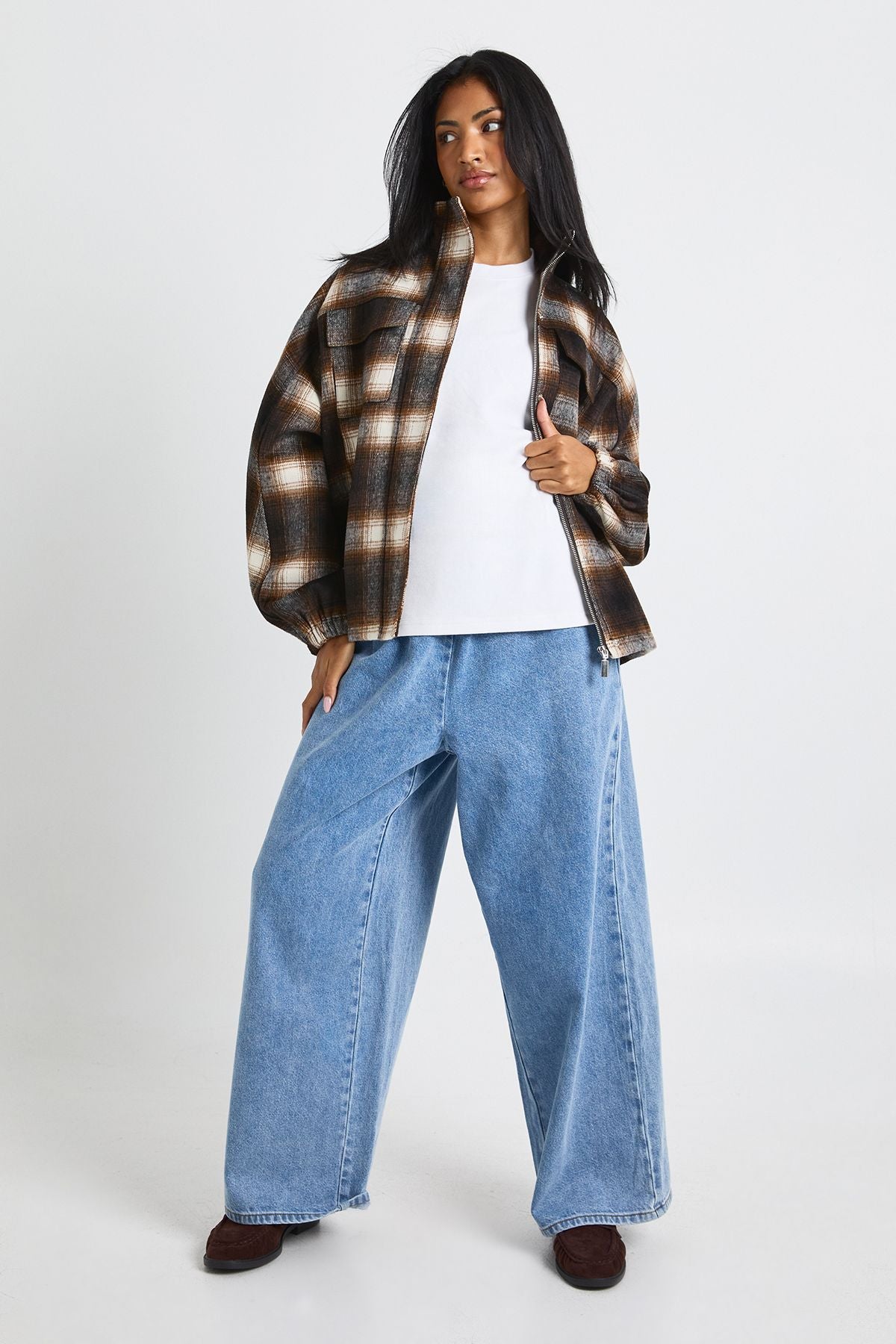 Interlock Boxy Tucked Waist Detail T-Shirt