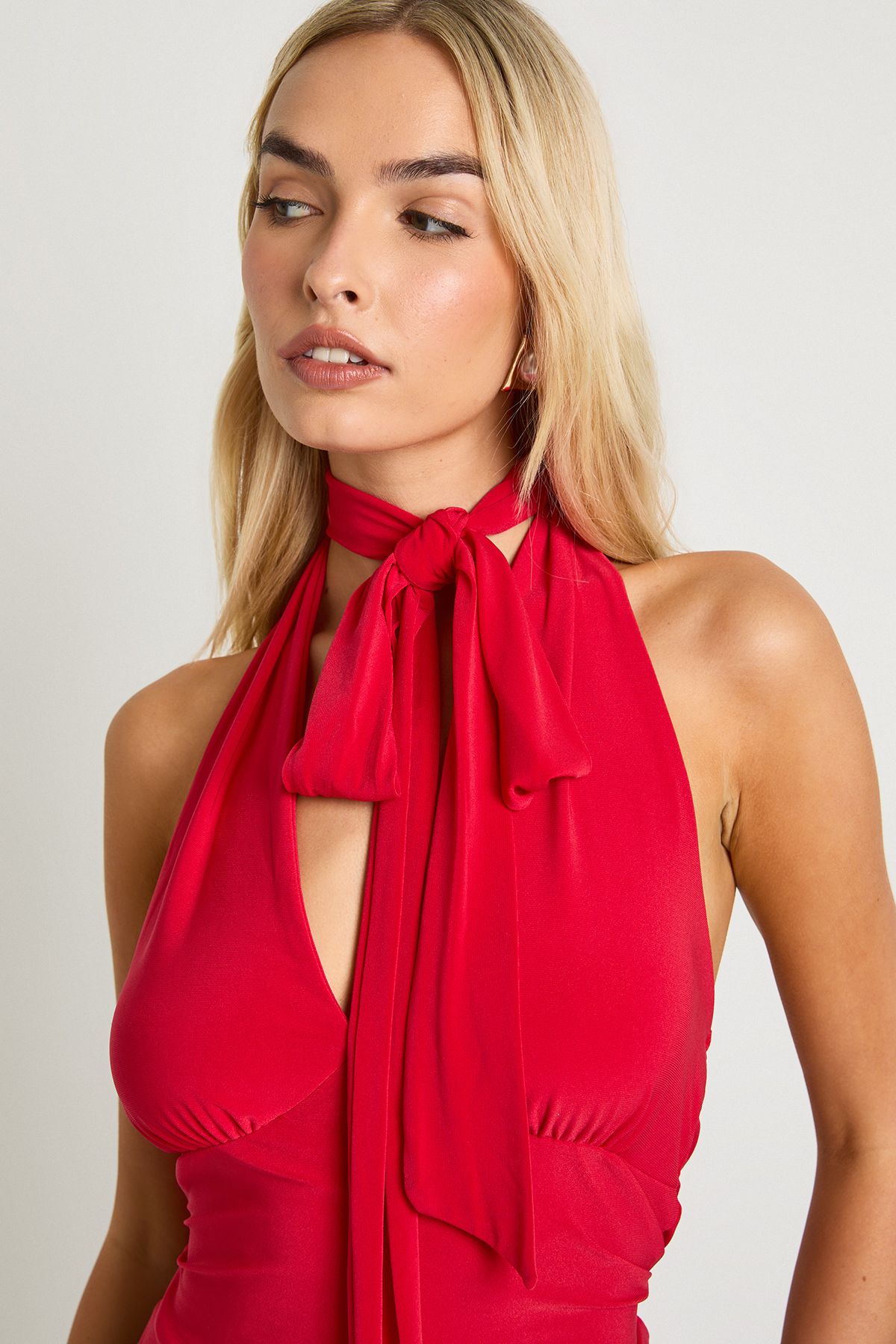 Slinky Halterneck Bow Top