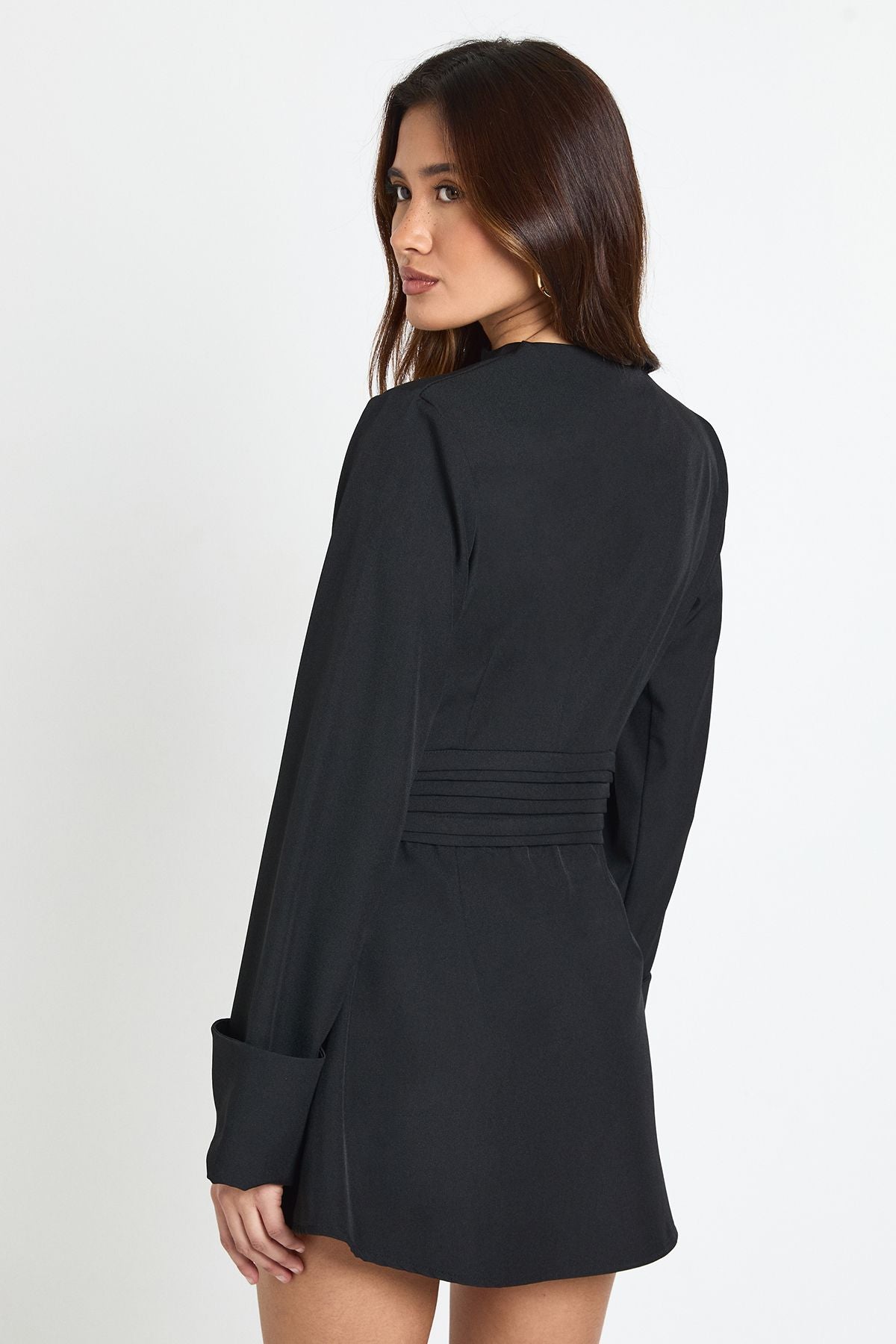 Tailored Long Sleeve Mini Dress