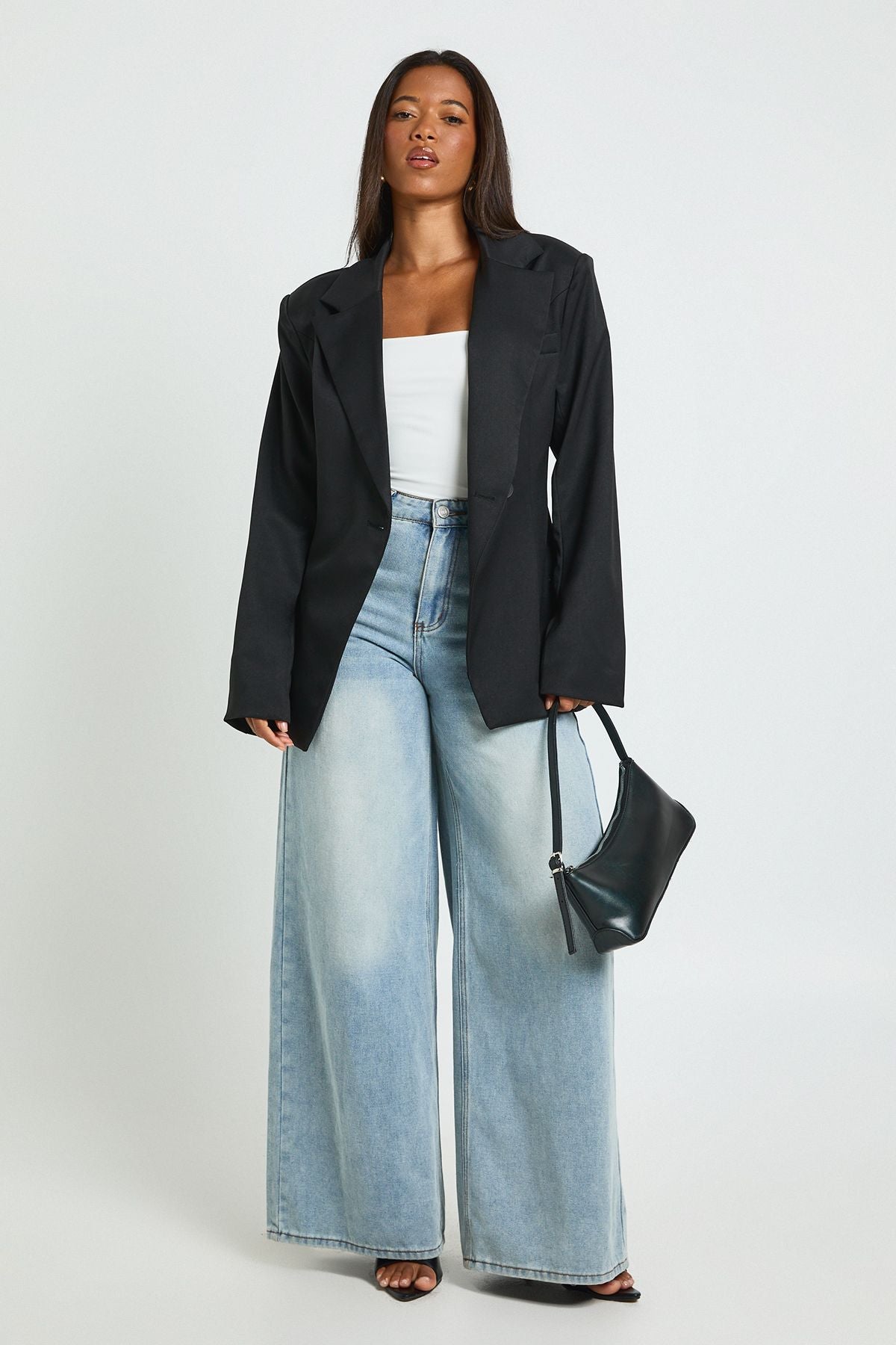 Double Layer Slinky Square Neck Crop Top