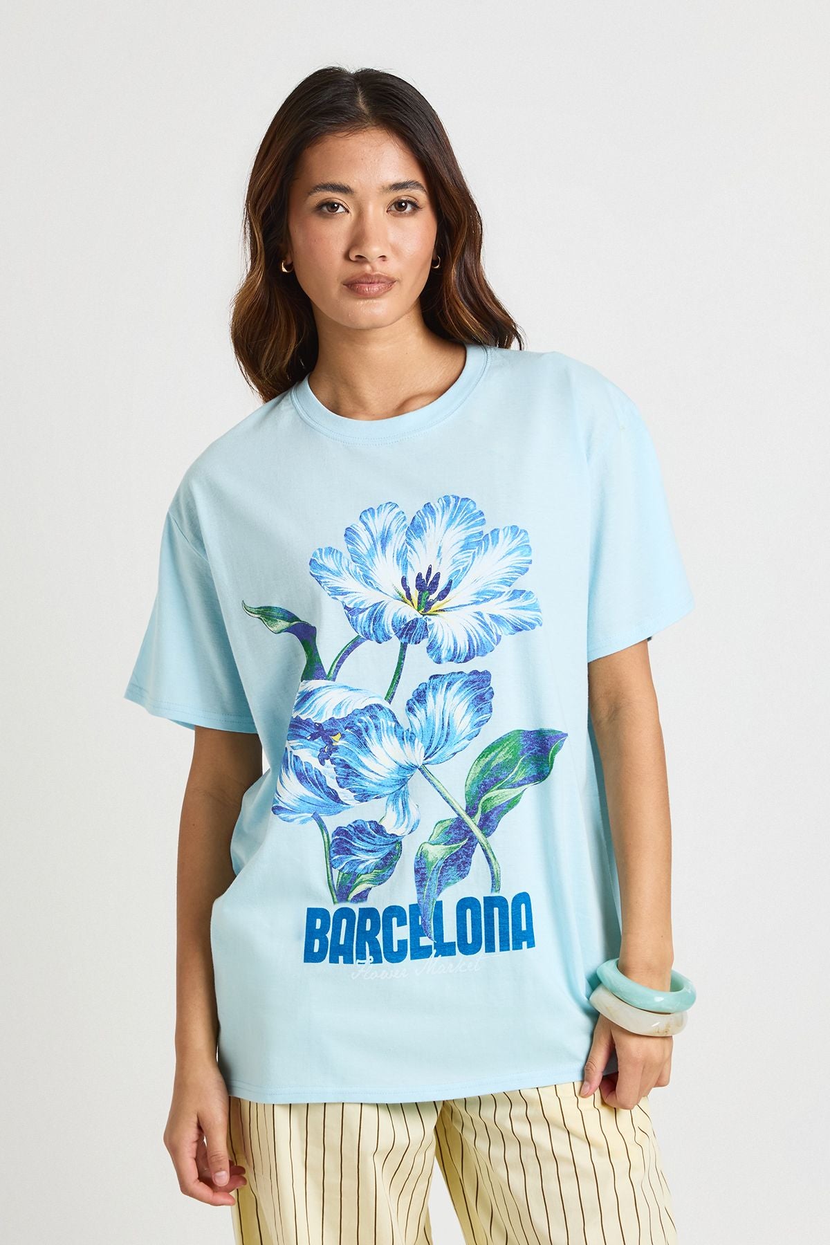 Barcelona Floral Printed T-Shirt