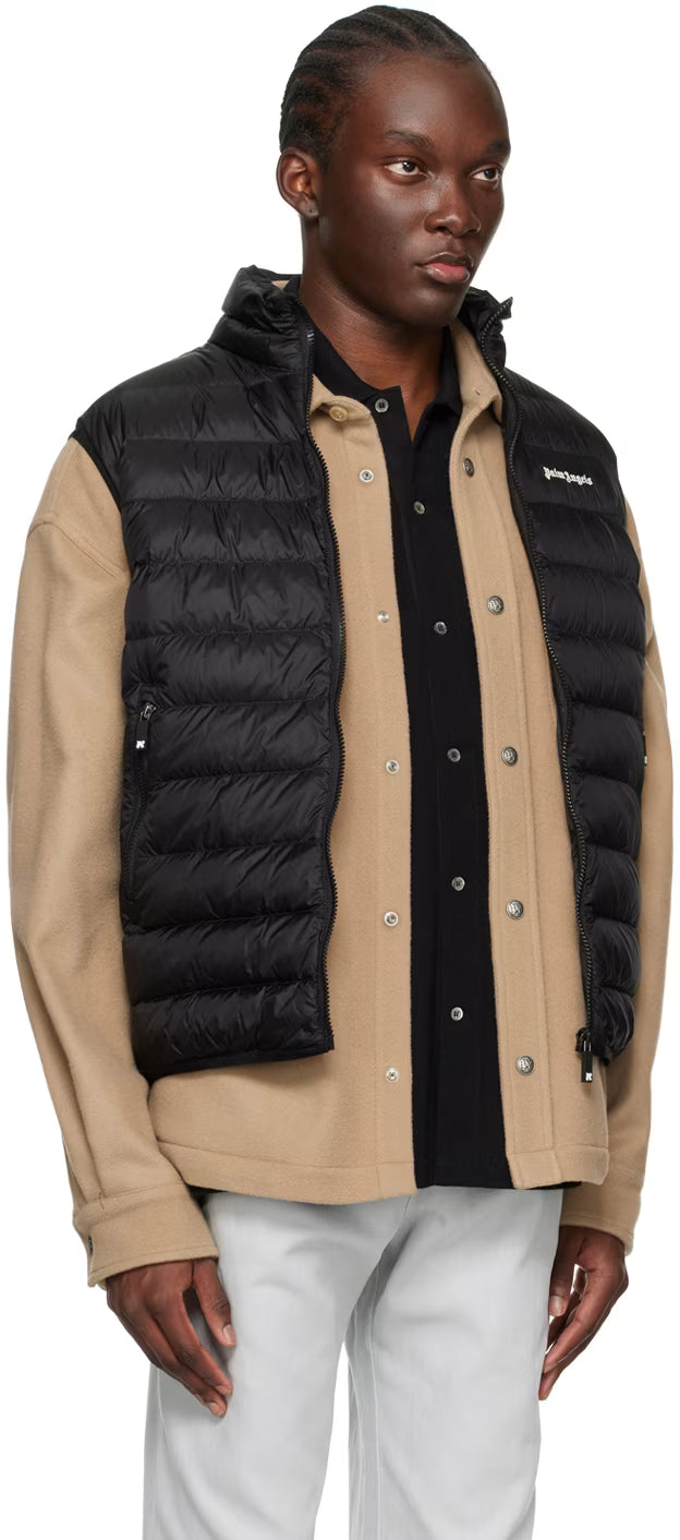 Black Classic Logo Down Vest