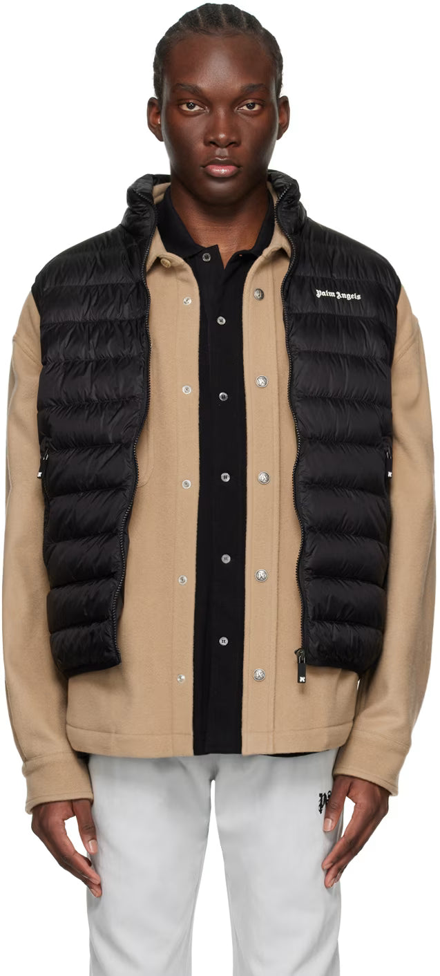 Black Classic Logo Down Vest