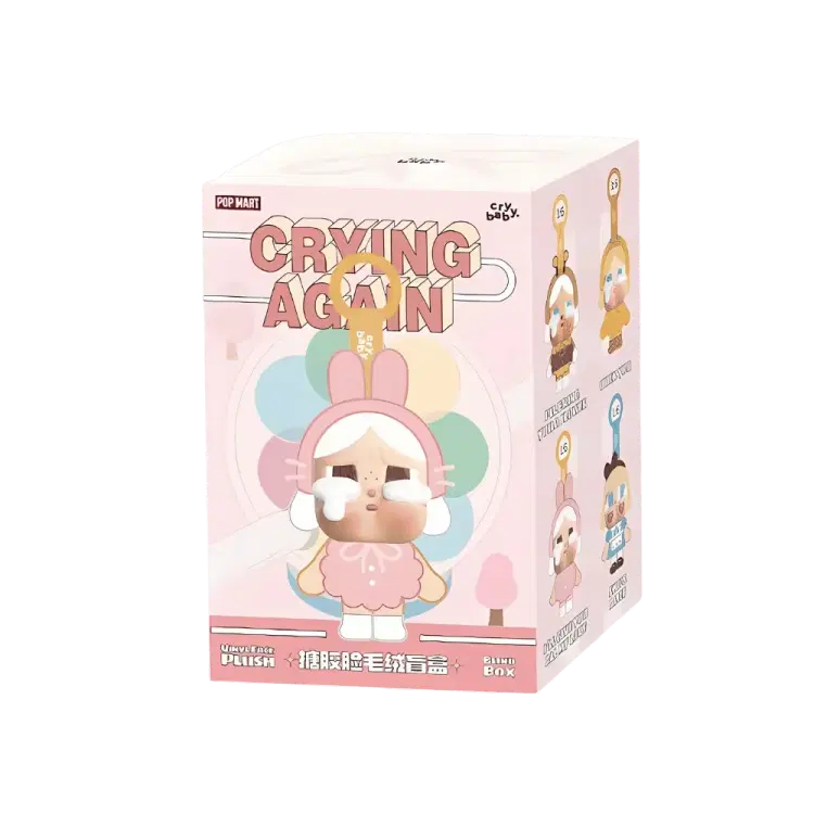 Pop Mart CryBaby Crying Again Series Vinyl Face Plush Single Blind Box