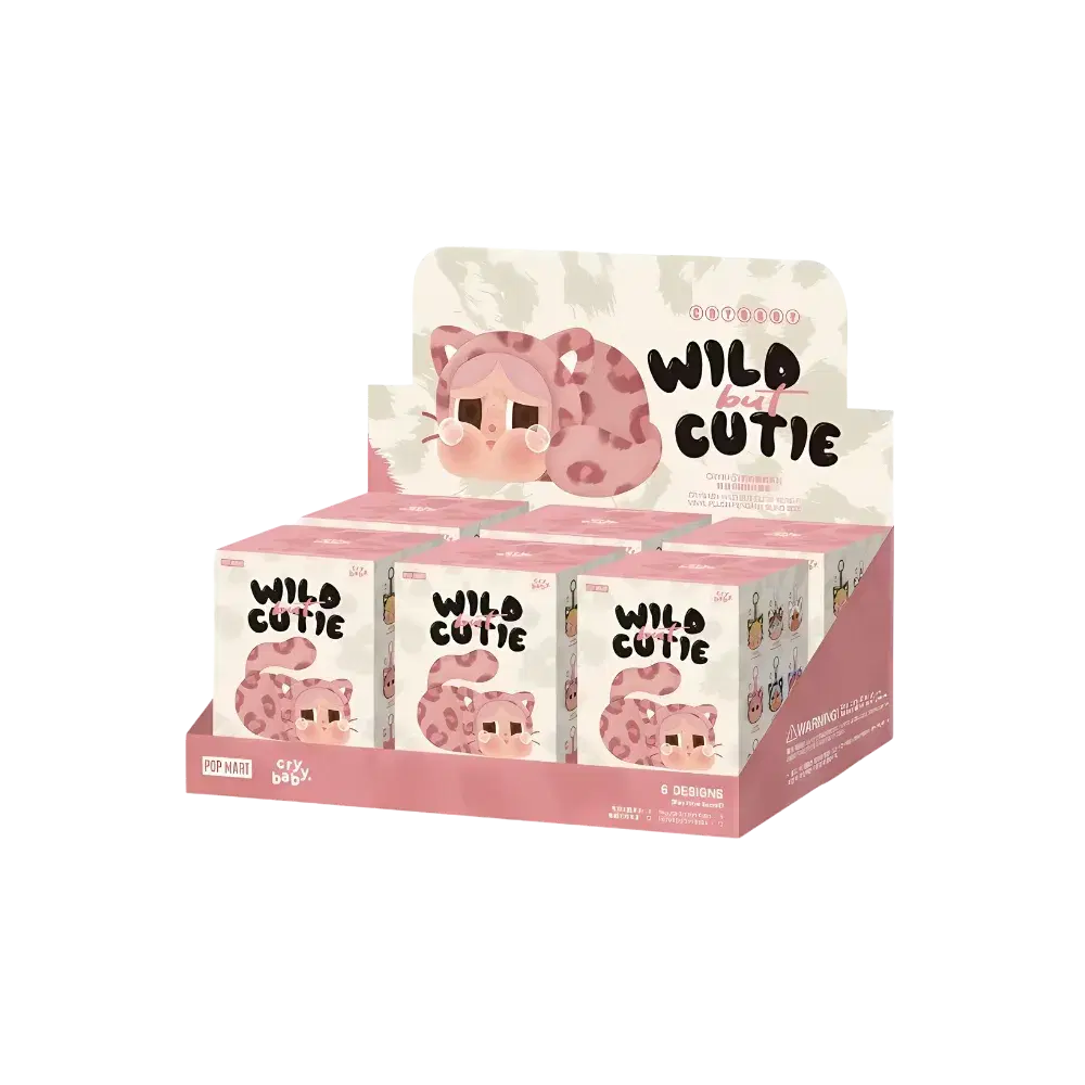 Pop Mart CRYBABY Wild but Cutie Series Vinyl Plush Pendant Sealed Case (6 Blind Box)