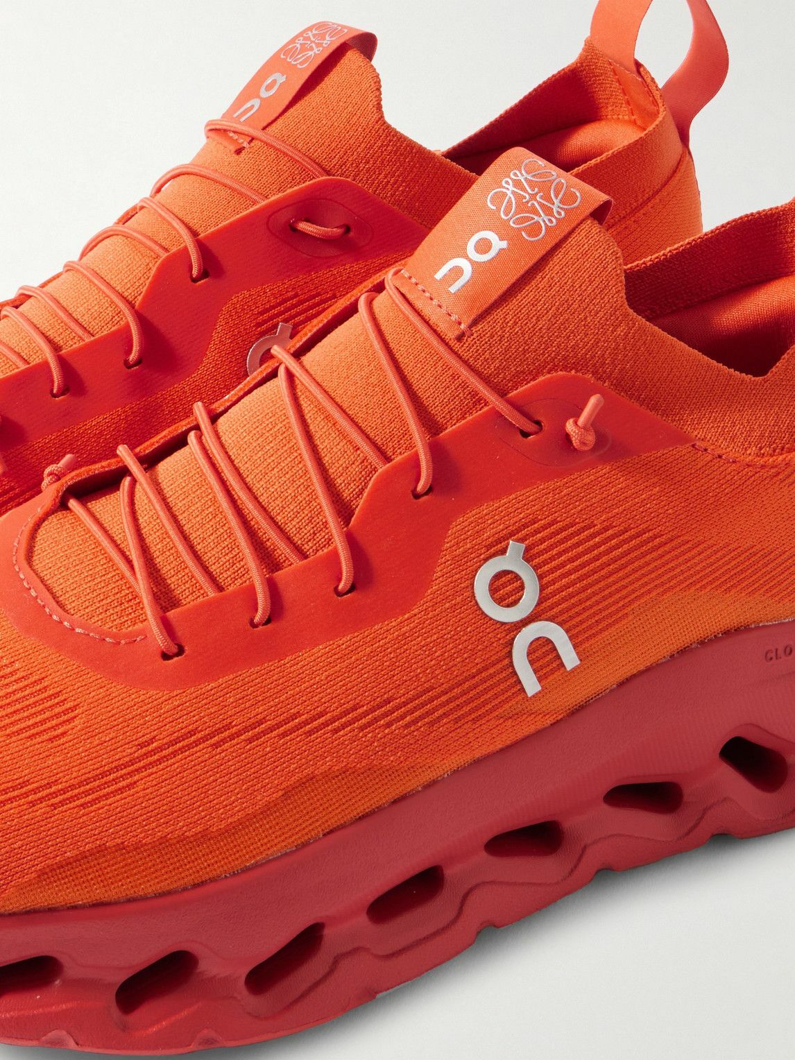 LOEWE - ON Cloudtilt 2.0 Stretch-Knit Sneakers - Orange