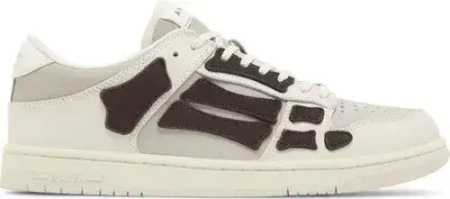 Amiri Amiri Skel Top Low 'White Brown' - Size: UK 6 Sneakers | Shop From The Mirage