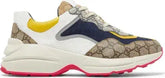 Gucci Gucci GG Rhyton 'Beige White Yellow' - Size: UK 7 Sneakers | Shop From The Mirage