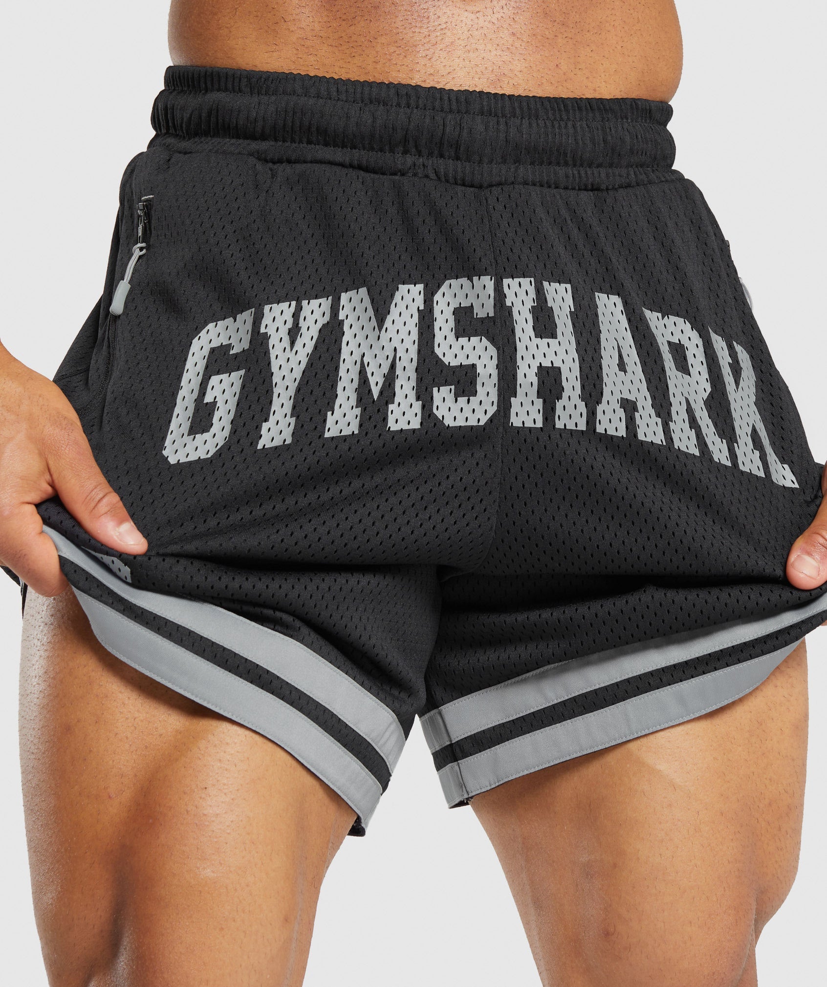 Gymshark Campus Mesh Shorts - Black