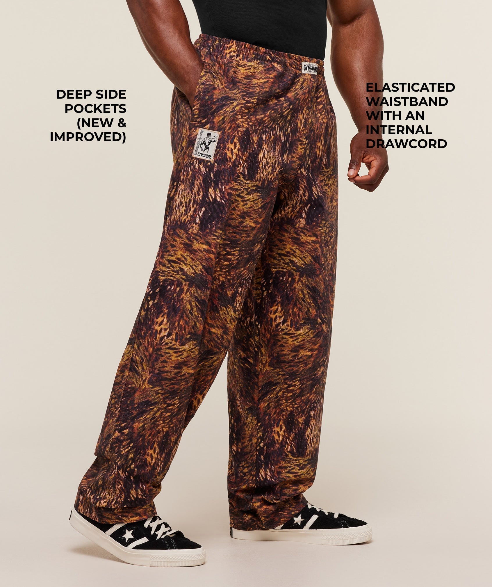 Gymshark Straight Leg Pumper Pants - Spiced Brown