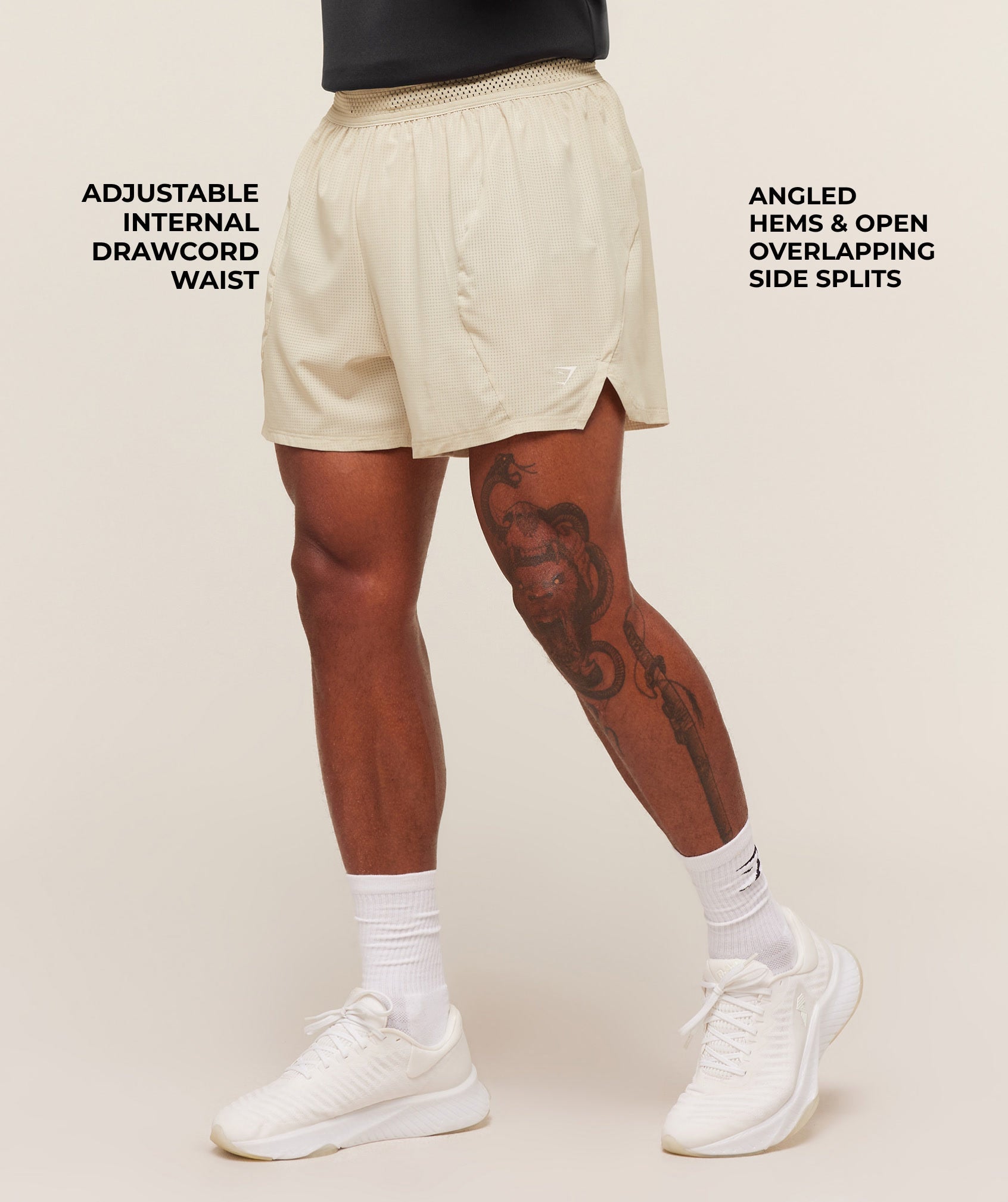 Gymshark Running 5" Shorts - Pebble Grey