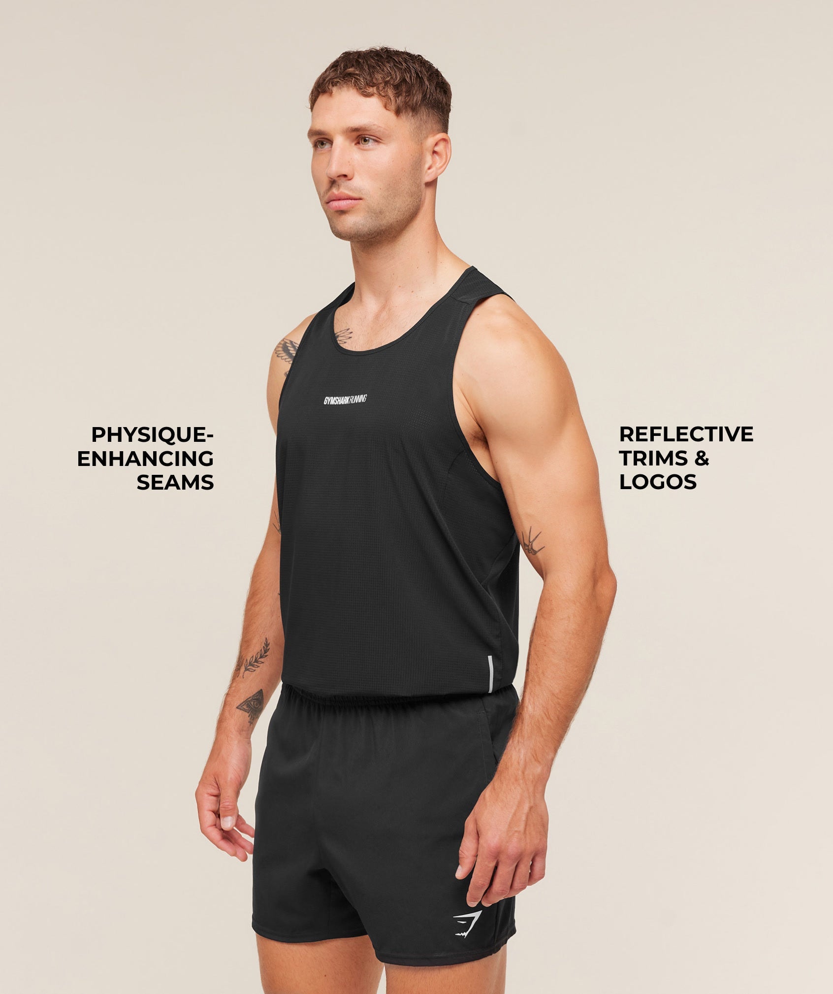 Gymshark Running Tank - Black