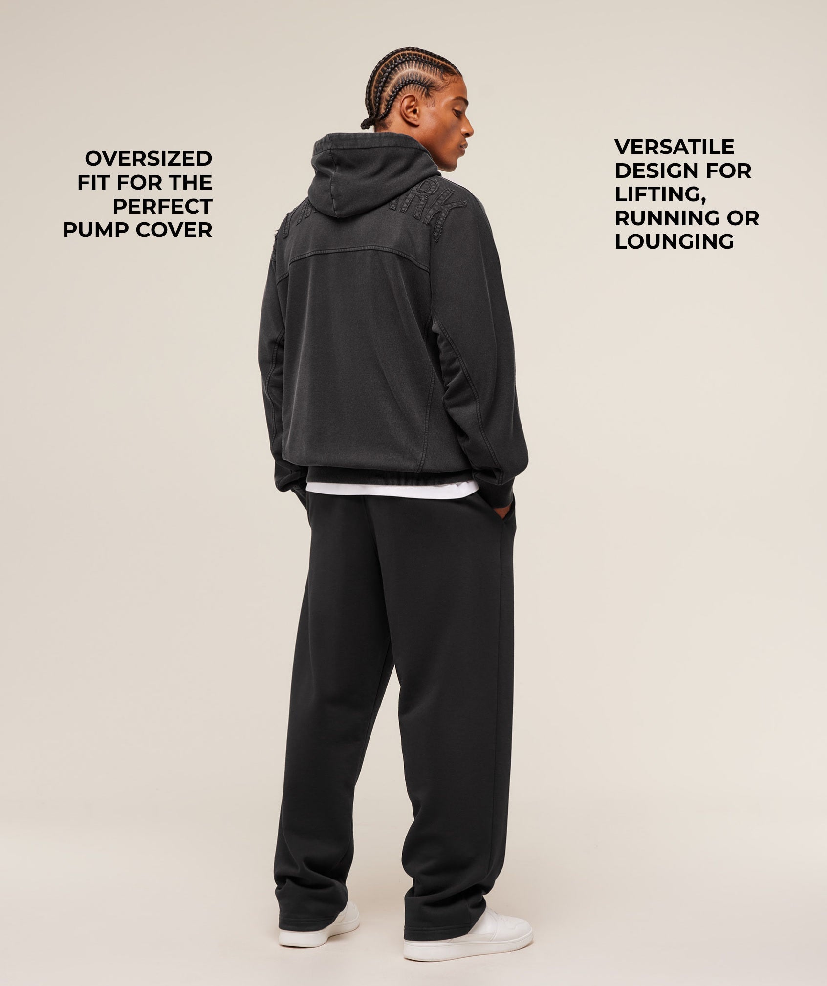 Gymshark Power Washed Hoodie - GS Black