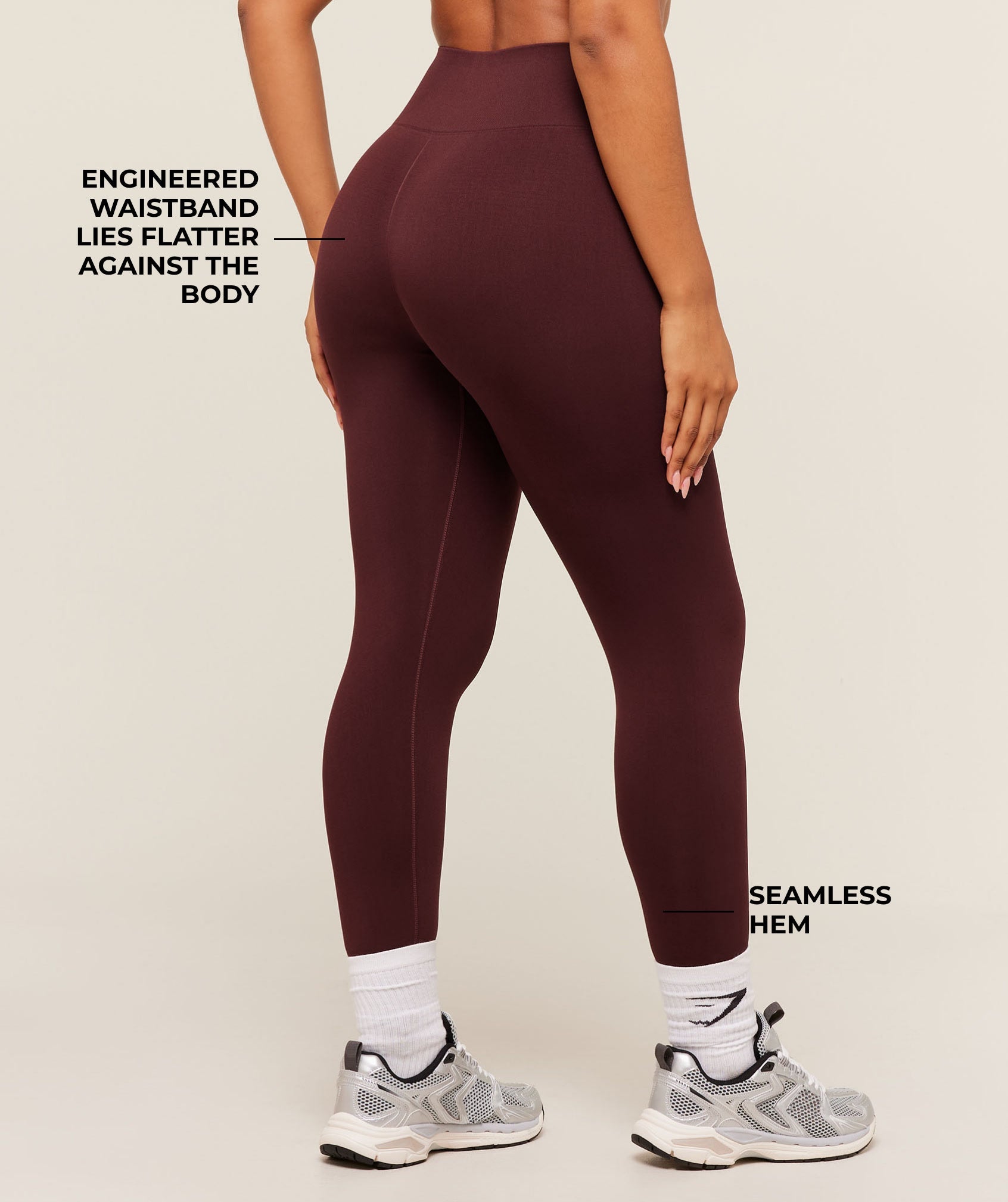 Gymshark Soft Sculpt Leggings - Rich Maroon