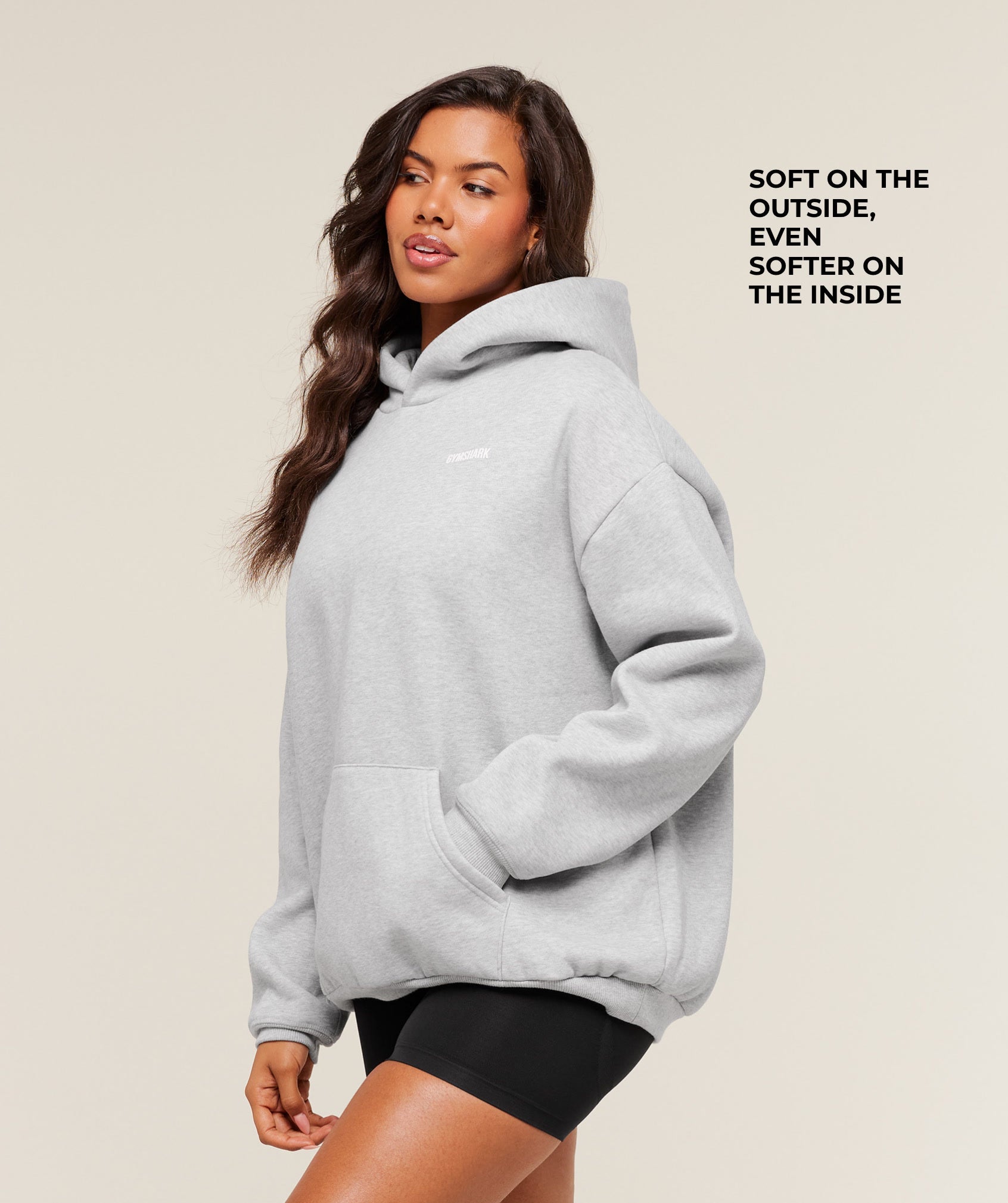 Gymshark Cosy Luxe Hoodie - Soft Grey Marl