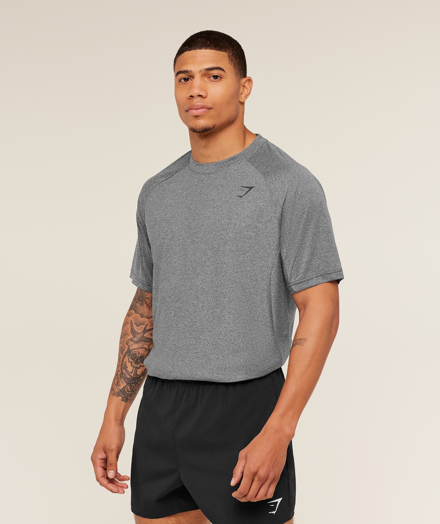 Gymshark Weekend T-Shirt - Black/Onyx Grey