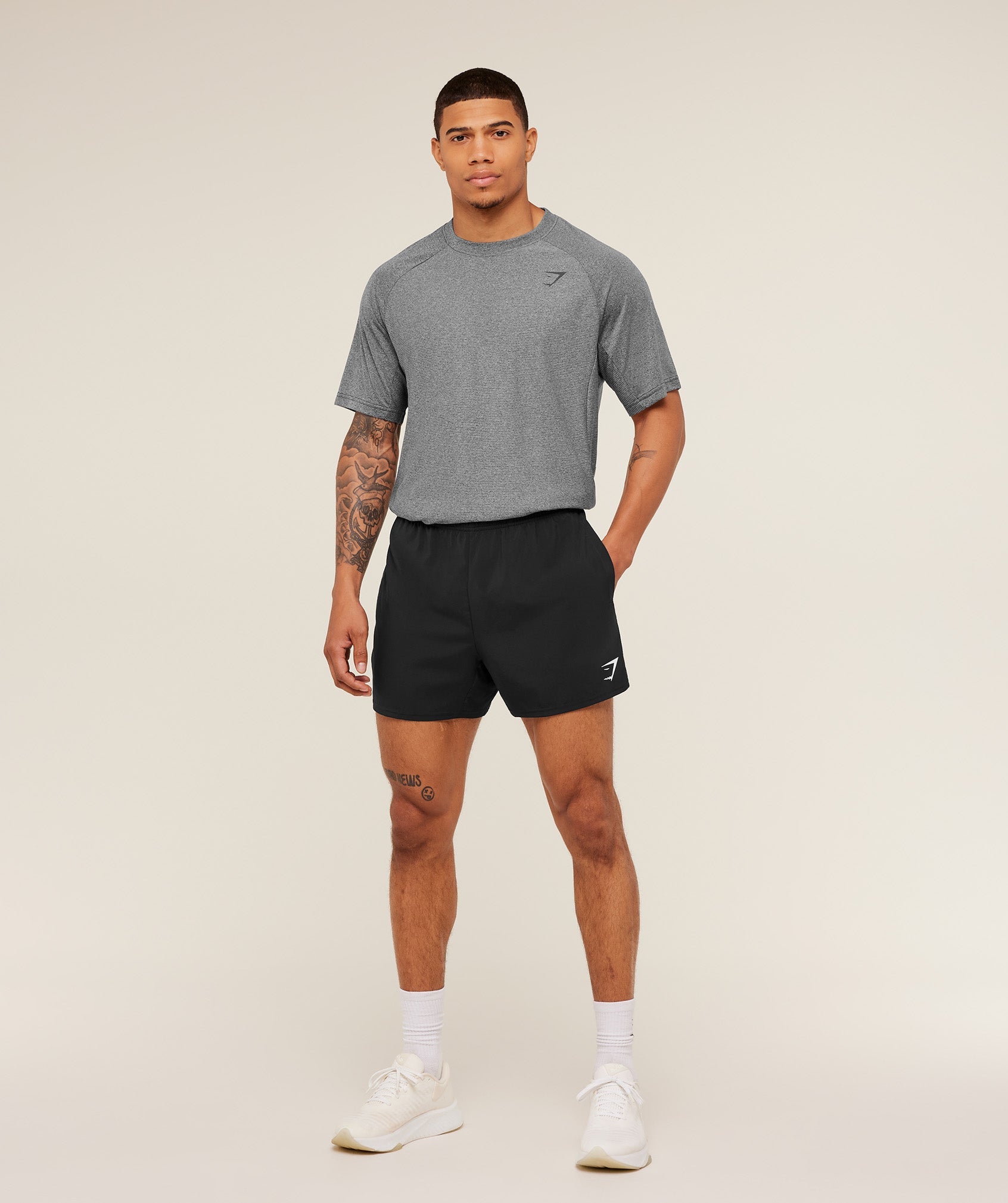 Gymshark Weekend T-Shirt - Black/Onyx Grey