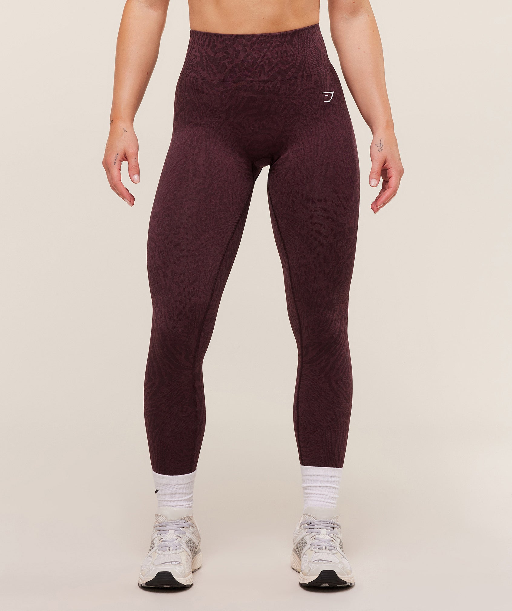Gymshark Adapt Animal Seamless Leggings - Cherry Purple/Reset Pink
