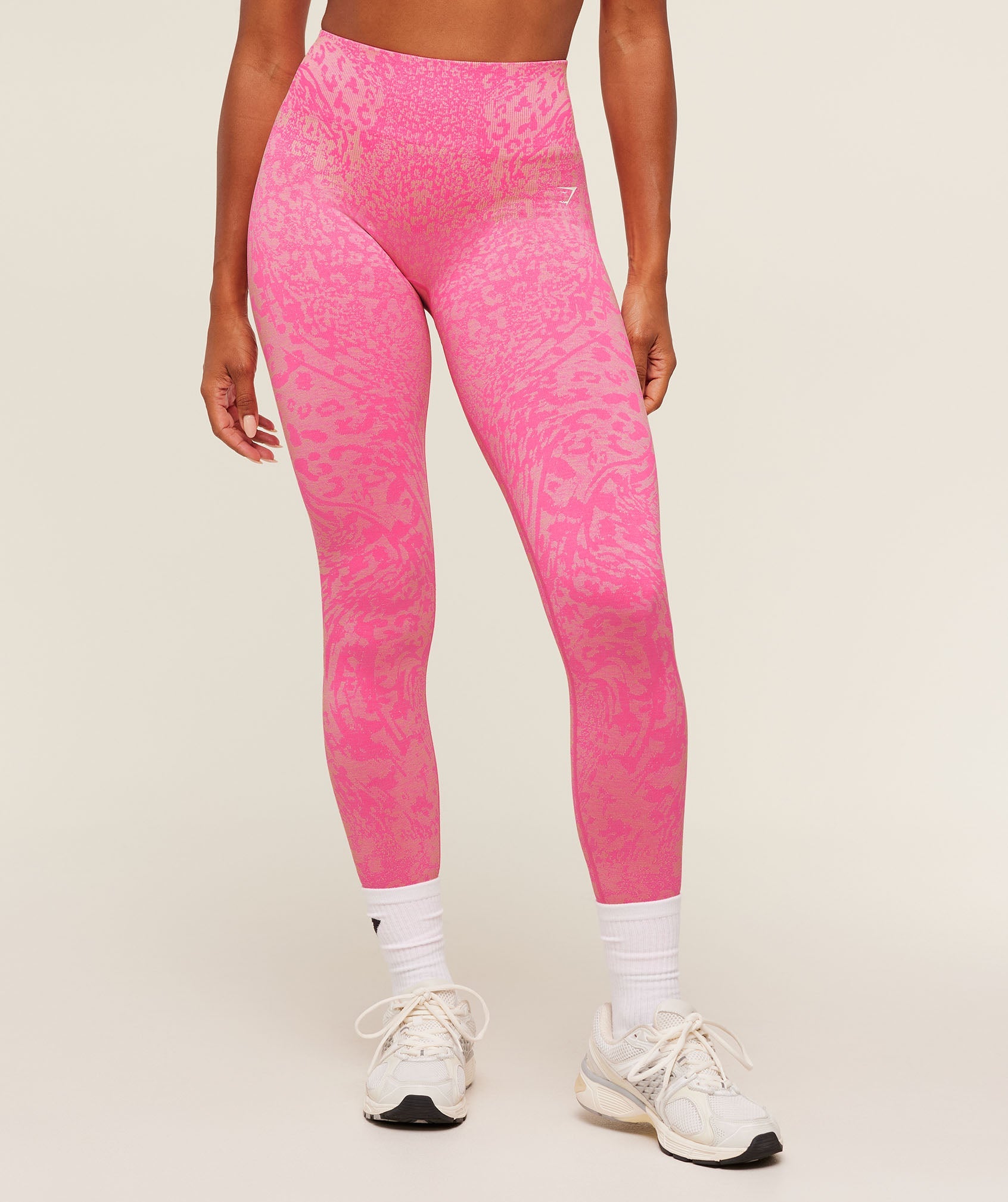 Gymshark Adapt Animal X Whitney Leggings - Electric Pink / Sorbet Yellow