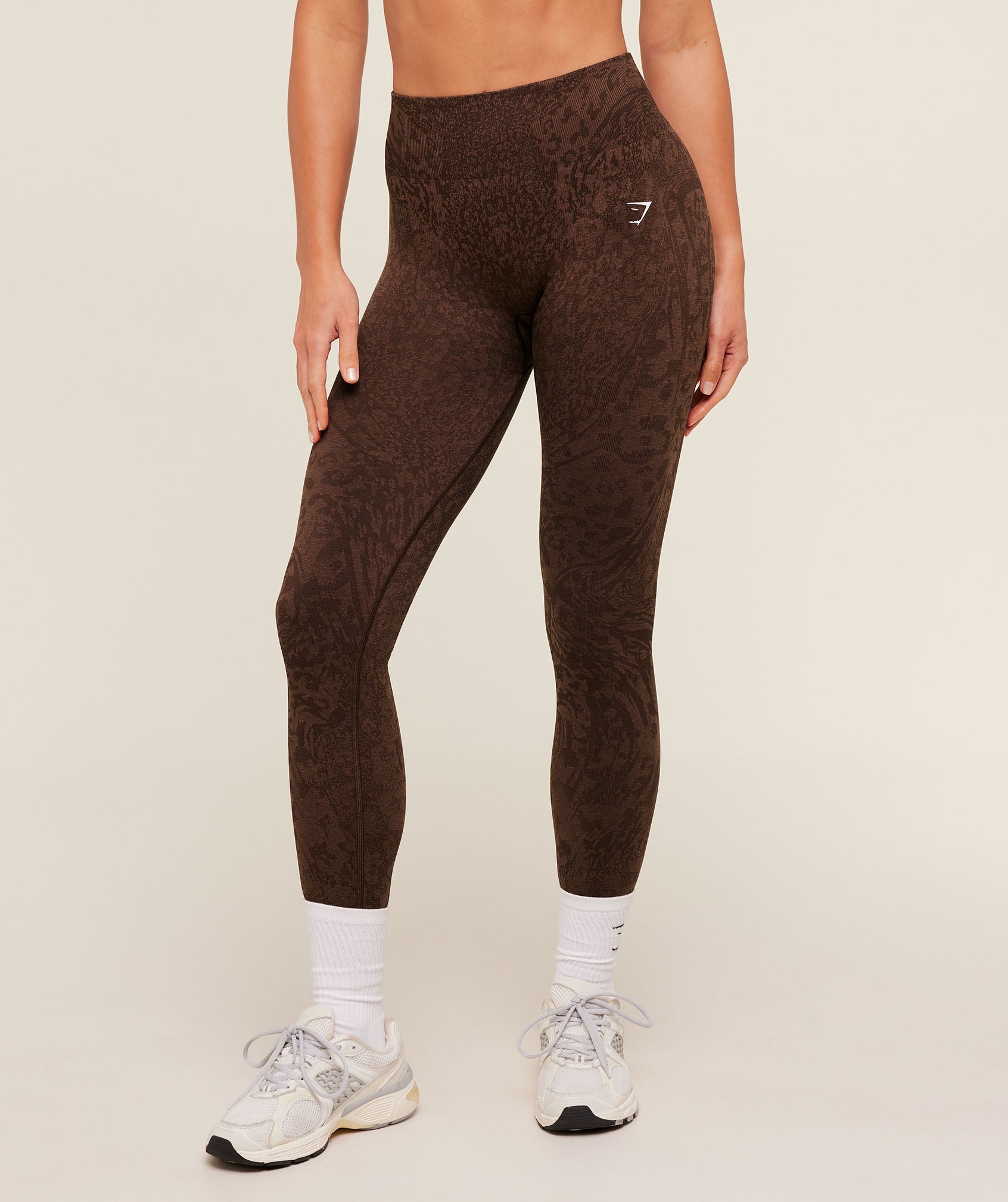 Gymshark Adapt Animal X Whitney Leggings - GS Archive Brown/GS Soft Brown
