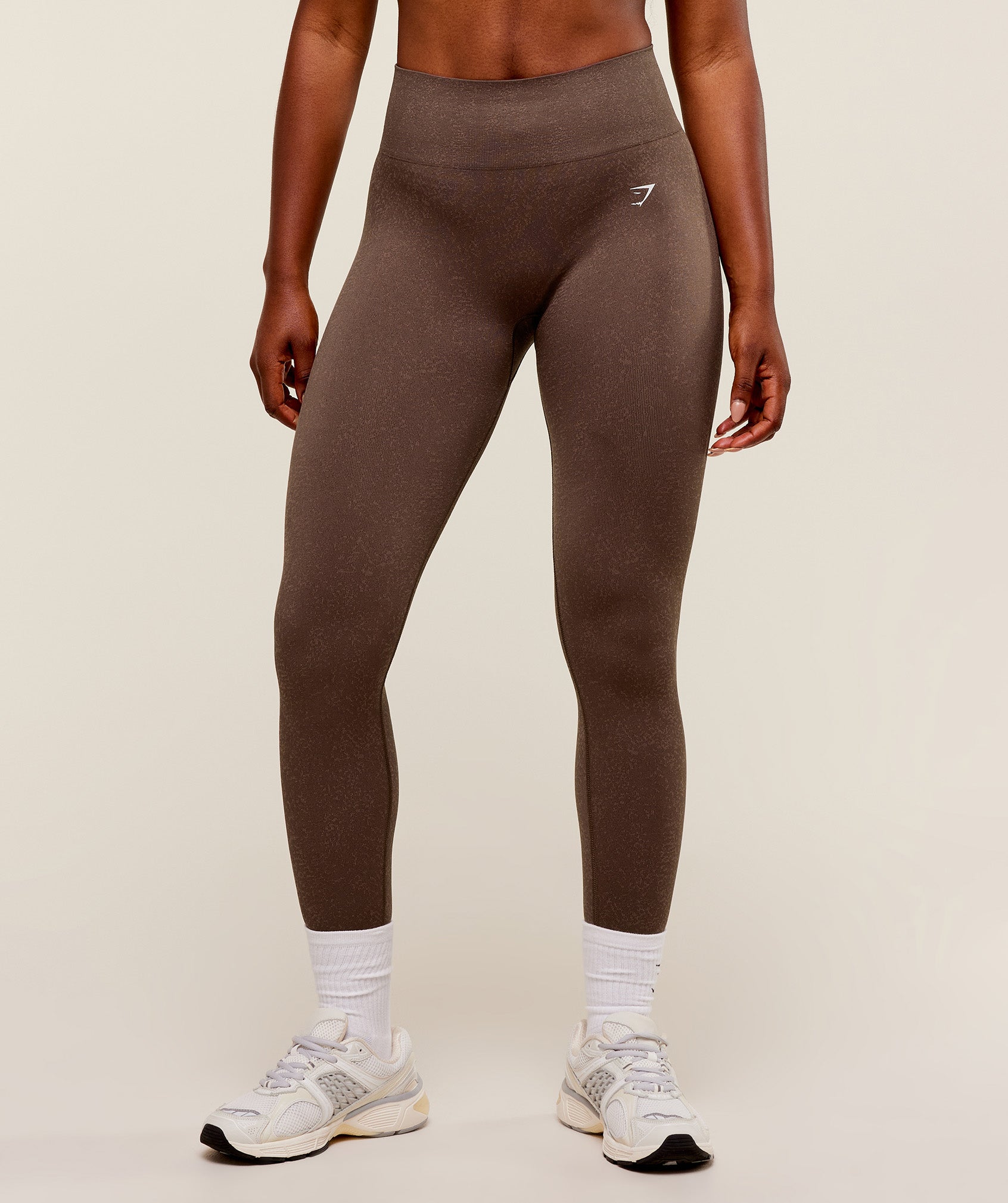 Gymshark Adapt Fleck Seamless Leggings - Soft Brown/Chestnut Pink