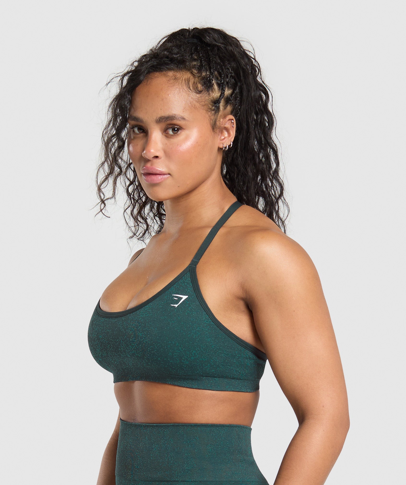 Gymshark Adapt Fleck T-Back Bra - Darkest Teal/Functional Teal