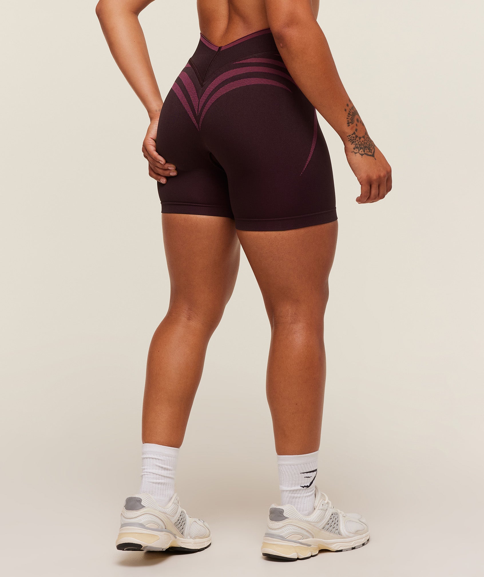 Gymshark Apex Lift Seamless Short - Cherry Purple/Build Pink