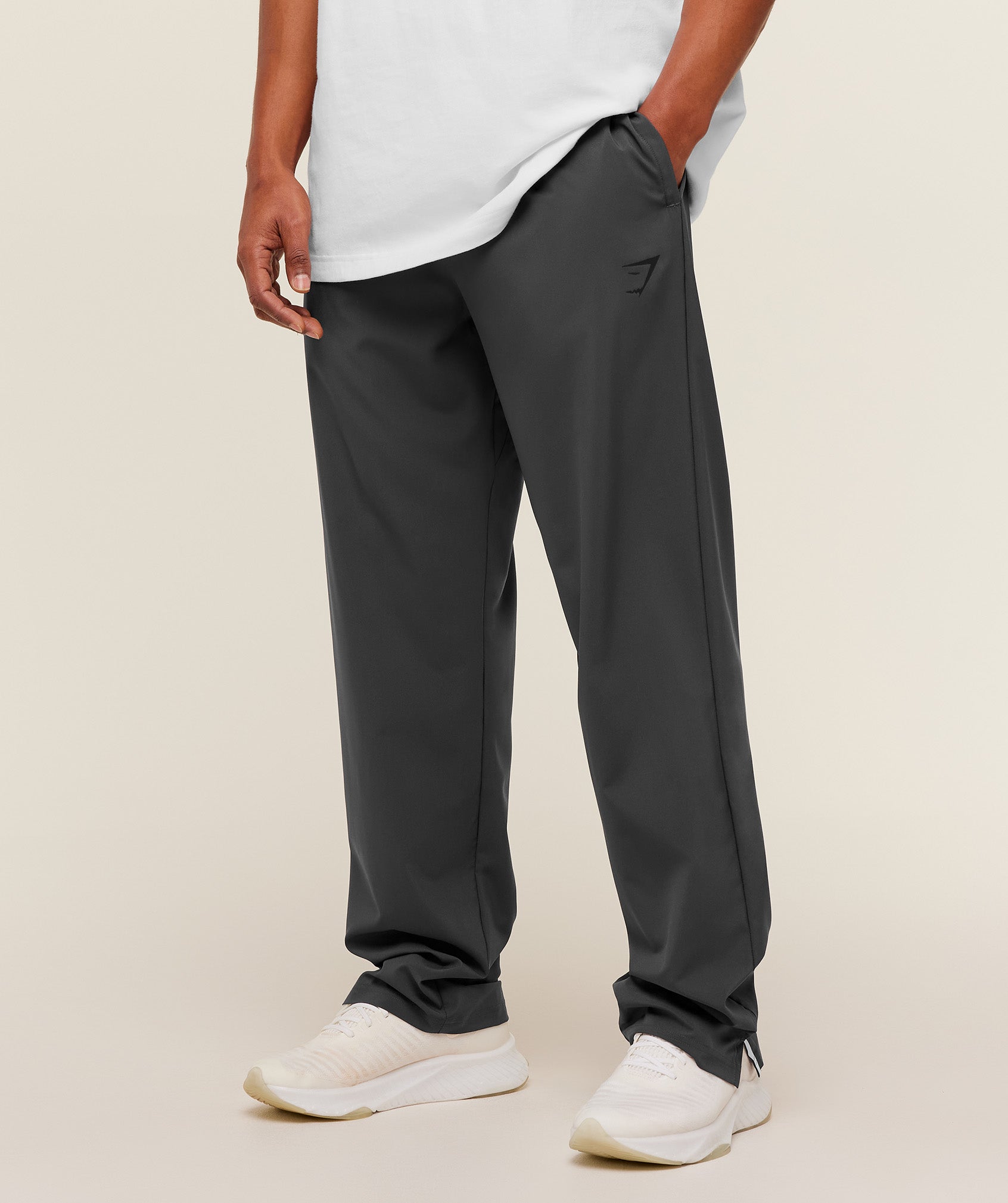 Gymshark Arrival Contrast Pants - GS Onyx Grey/GS Black
