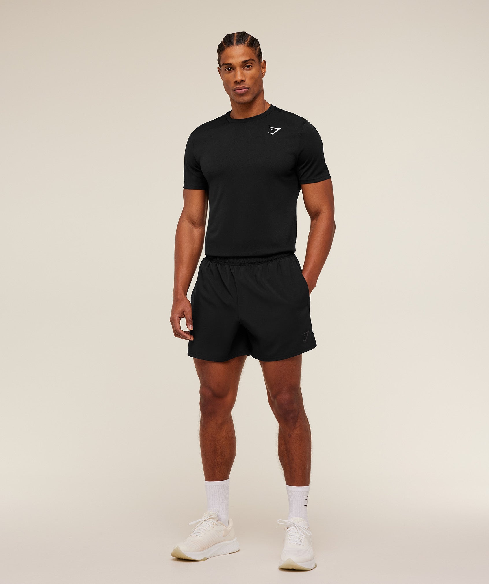 Gymshark Arrival Contrast Shorts - Black/Onyx Grey