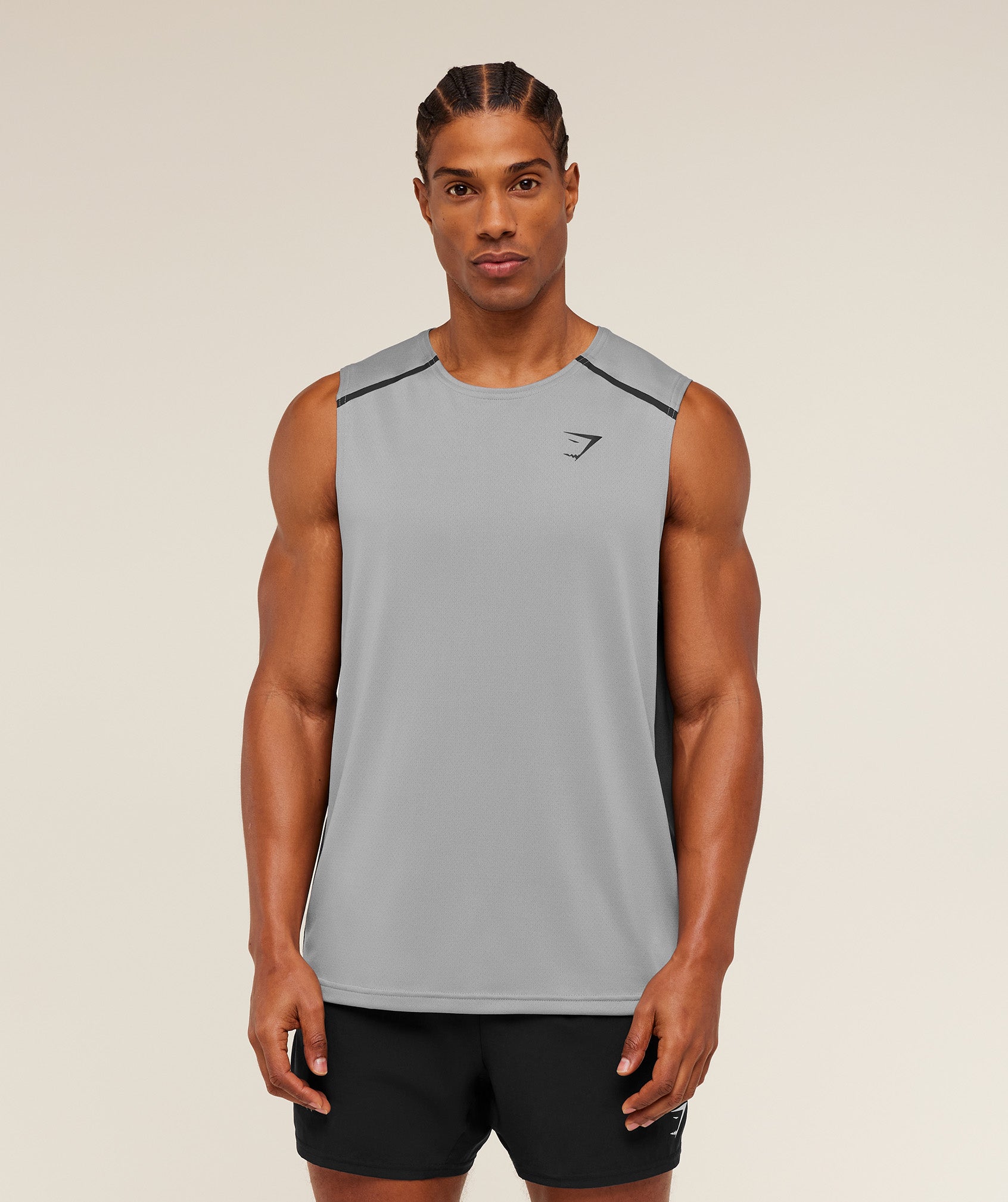 Gymshark Arrival Contrast Tank - Smokey Grey / Onyx Grey