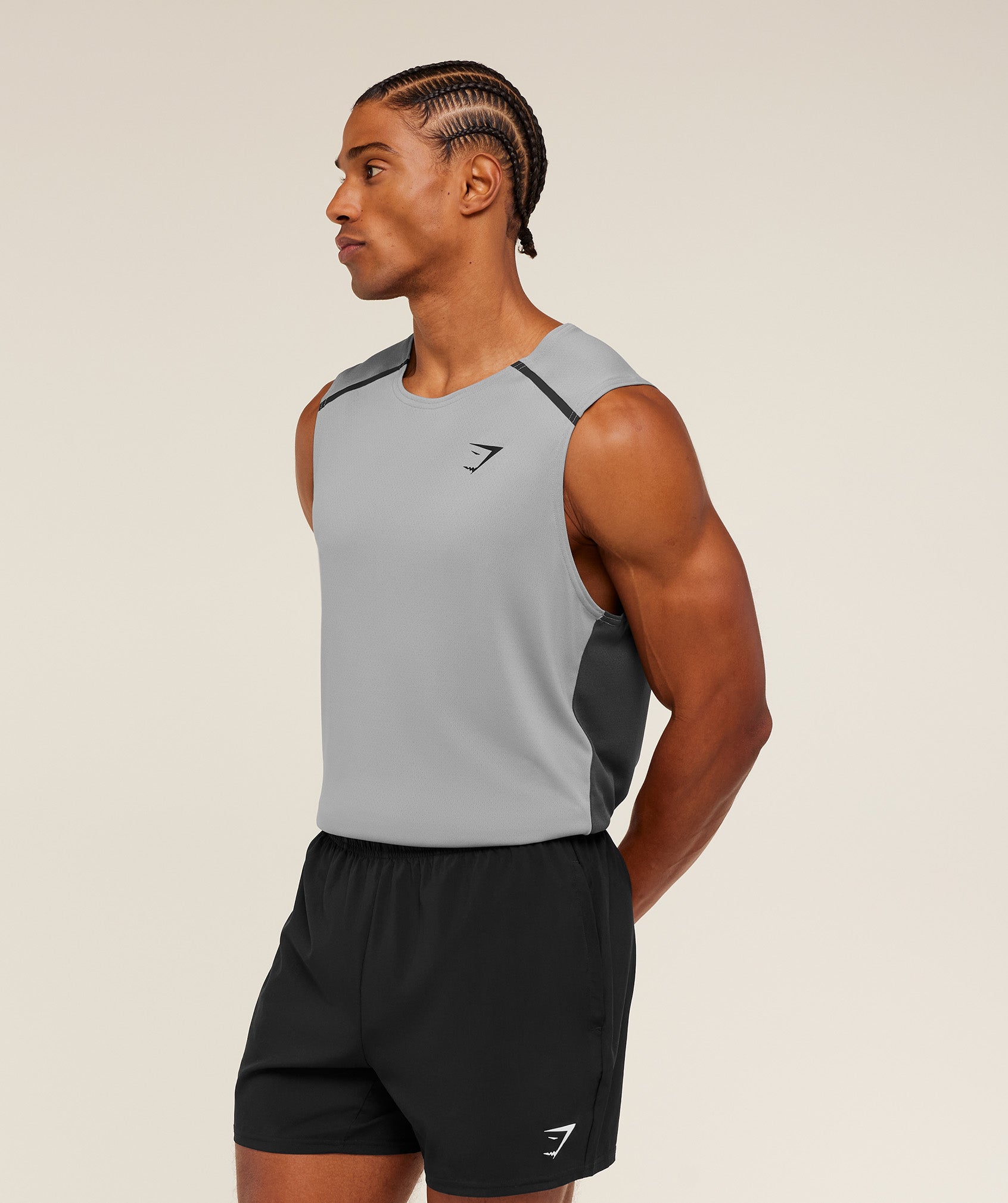 Gymshark Arrival Contrast Tank - Smokey Grey / Onyx Grey