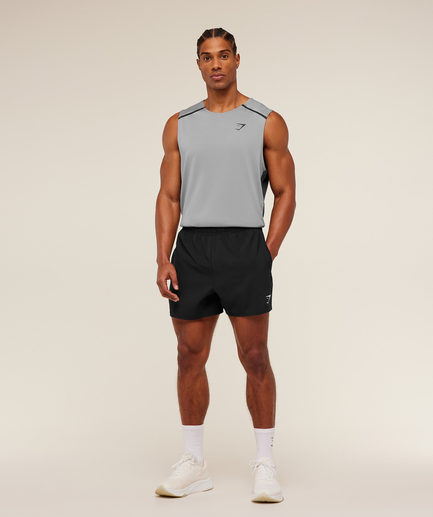 Gymshark Arrival Contrast Tank - Smokey Grey / Onyx Grey