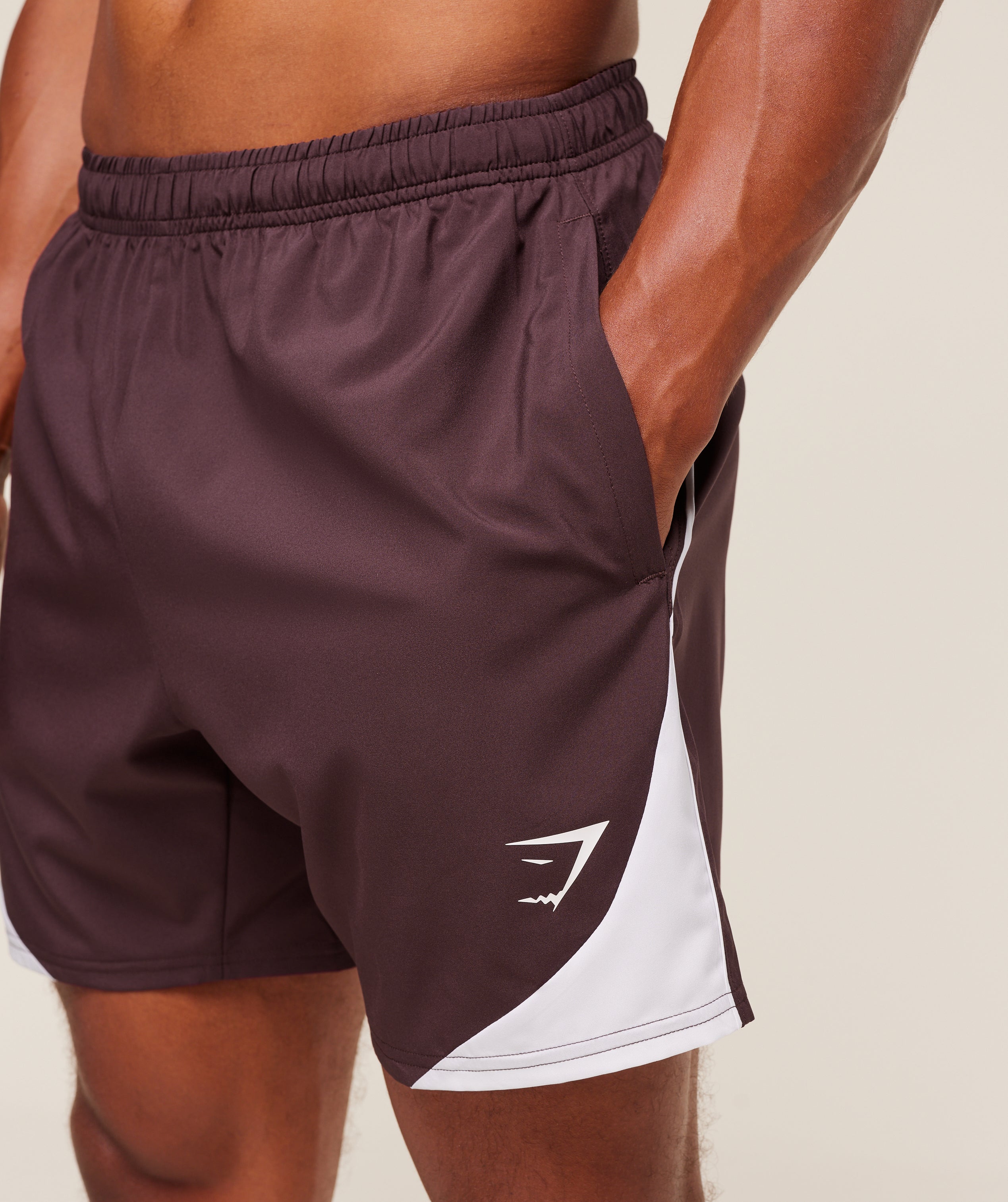 Gymshark Arrival Block 6" Shorts - Cherry Purple