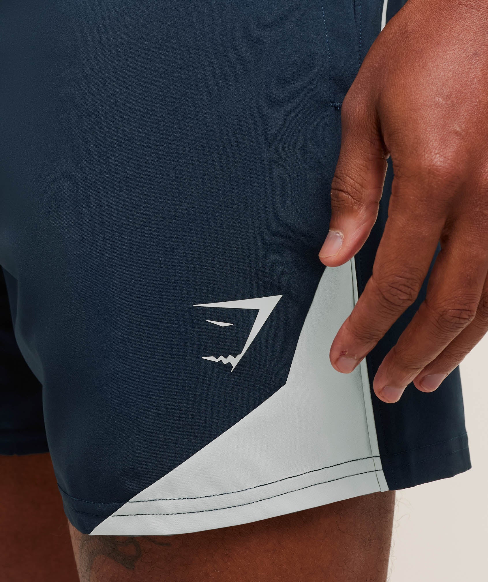 Gymshark Arrival Block 6" Shorts - Navy