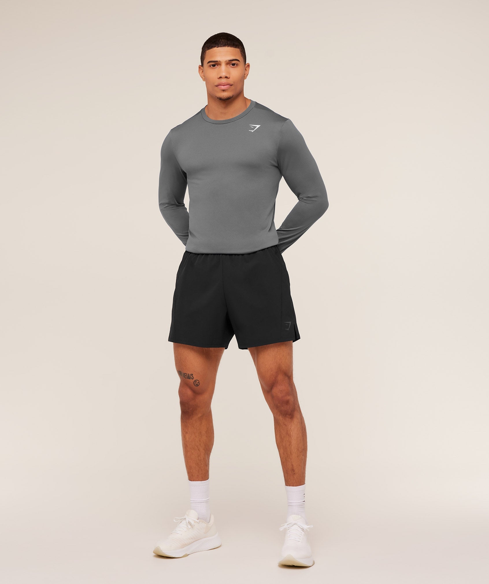 Gymshark Arrival Long Sleeve T-Shirt - Silhouette Grey