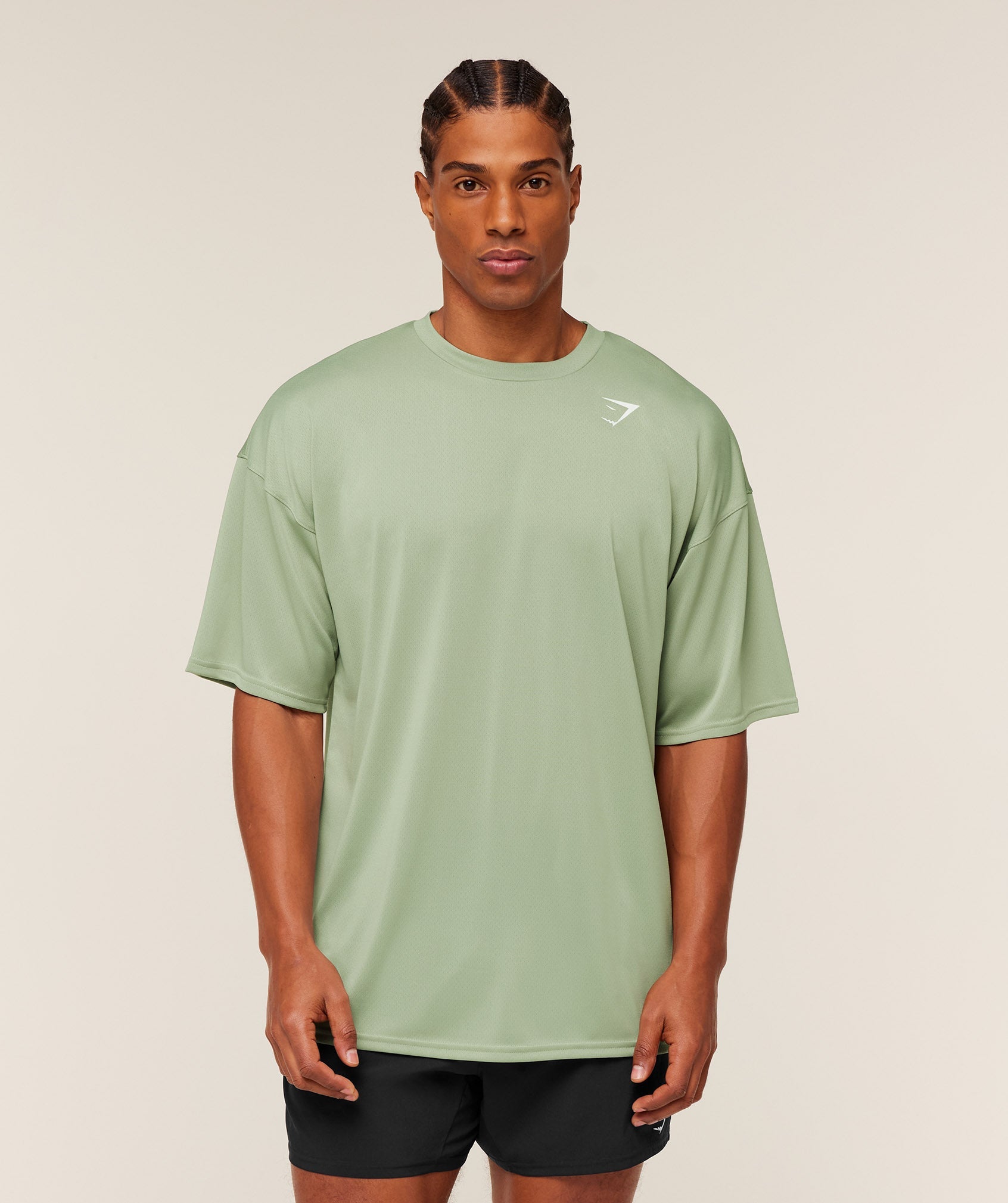 Gymshark Arrival Oversized T-Shirt - GS Haze Green