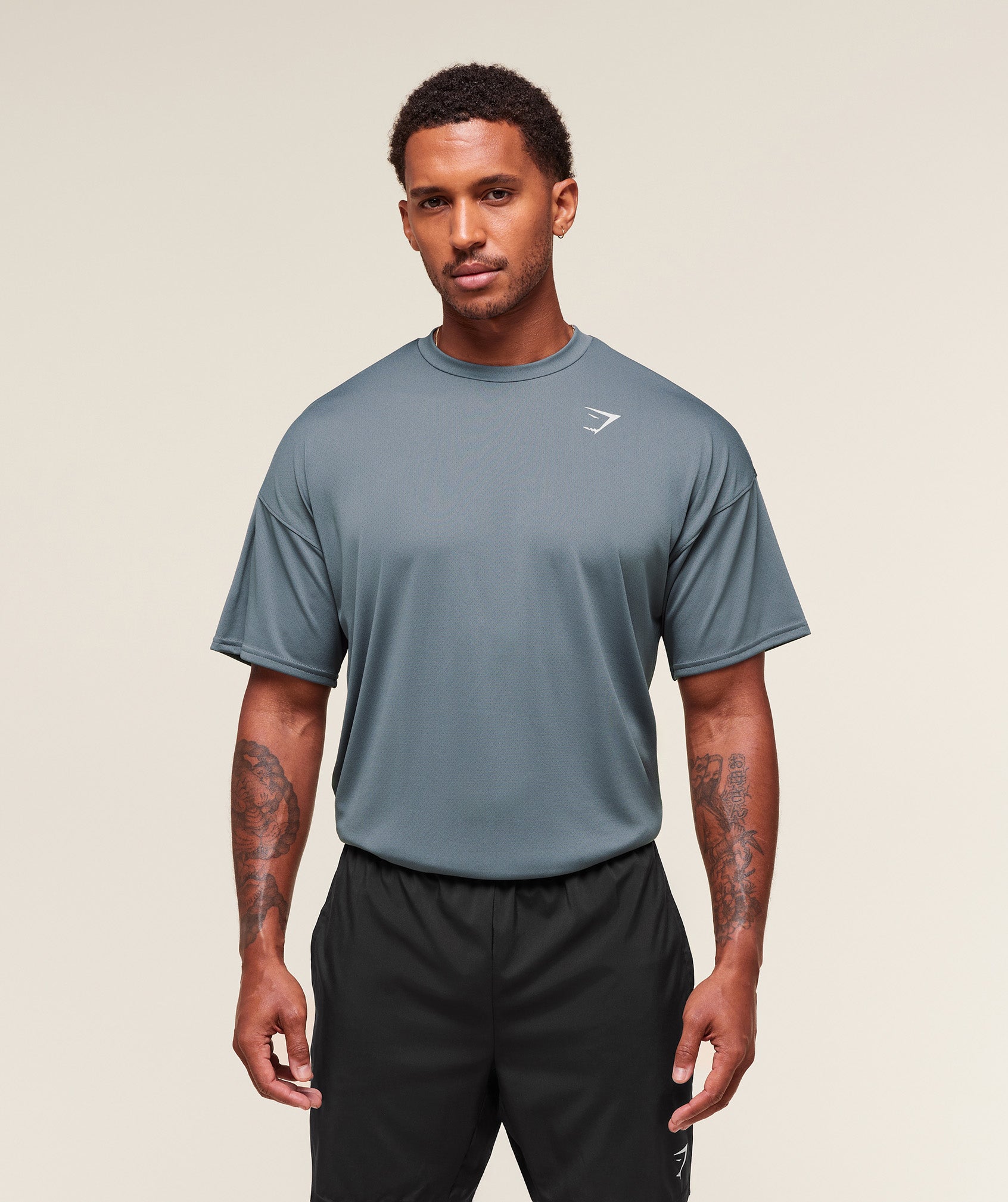 Gymshark Arrival Oversized T-Shirt - Iron Blue