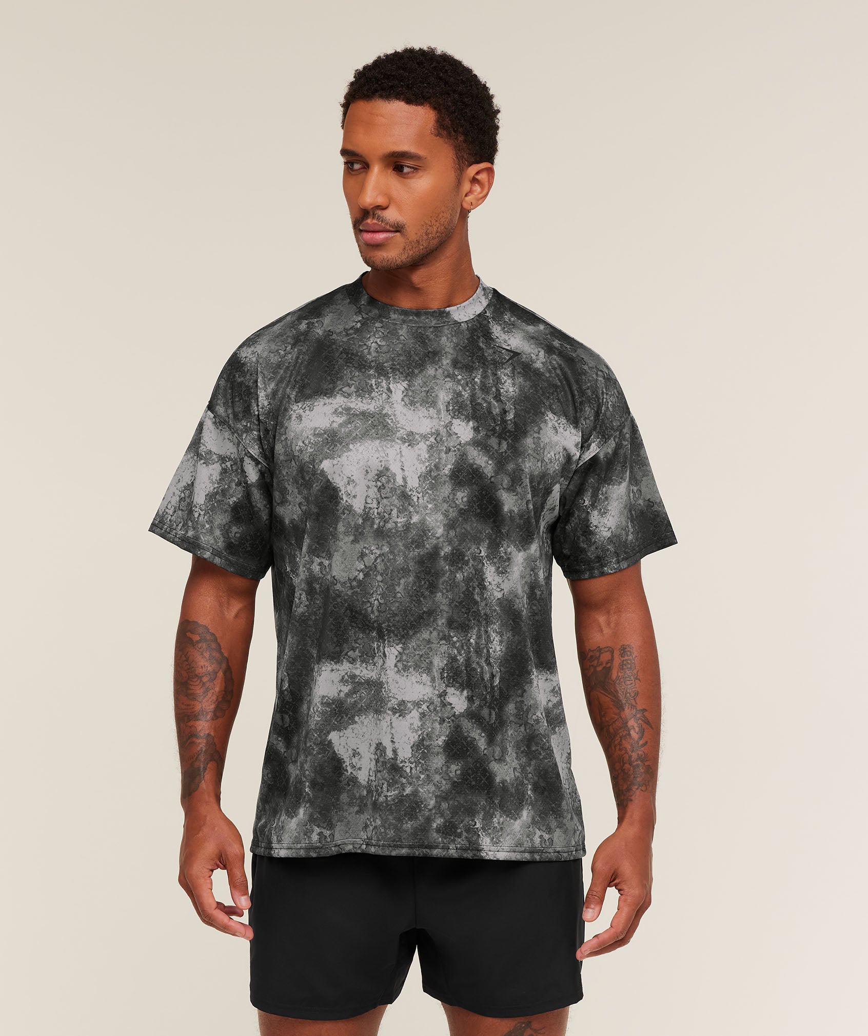 Gymshark Arrival Oversized T-Shirt - Smokey Grey