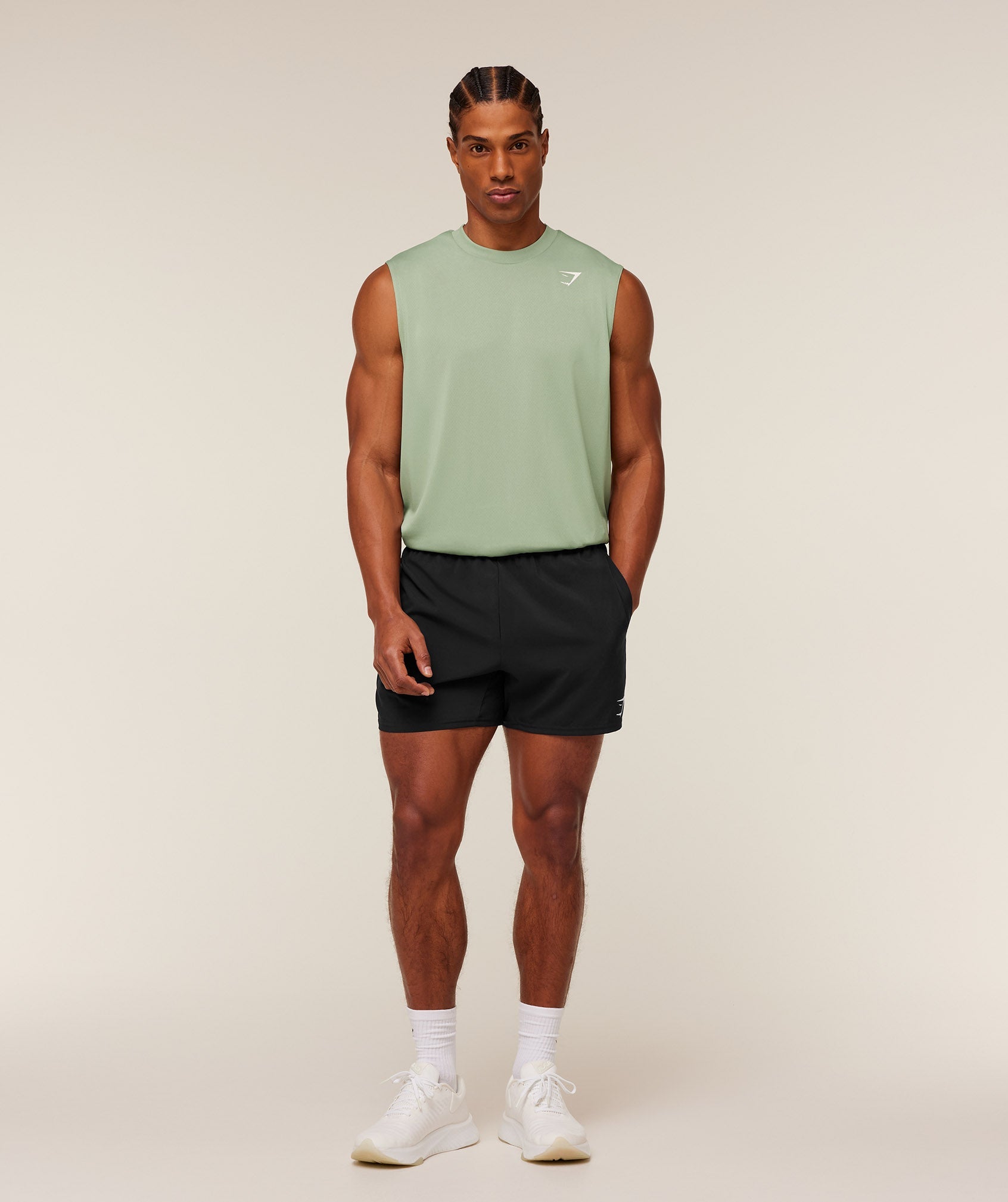 Gymshark Arrival Oversized Tank - GS Haze Green