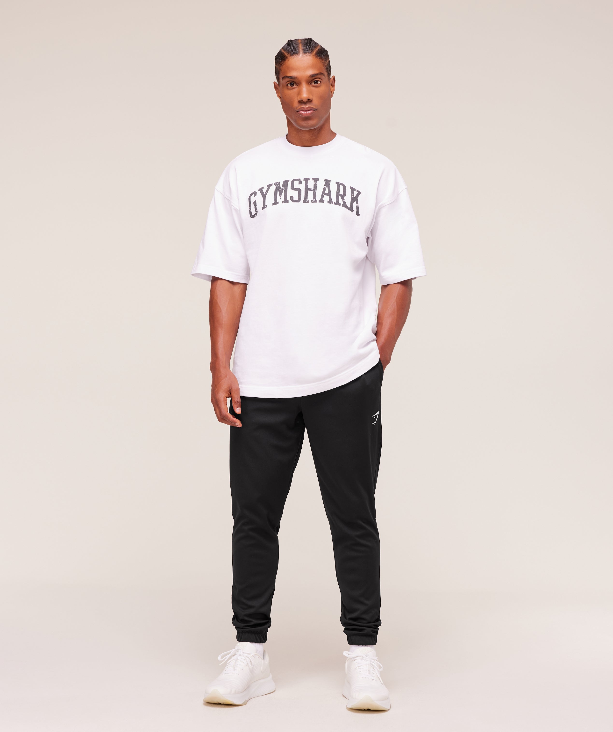 Gymshark Arrival Knit Block Joggers - Black