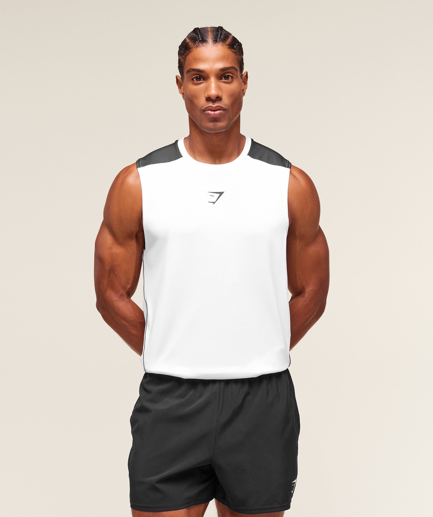 Gymshark Arrival Block Tank - White