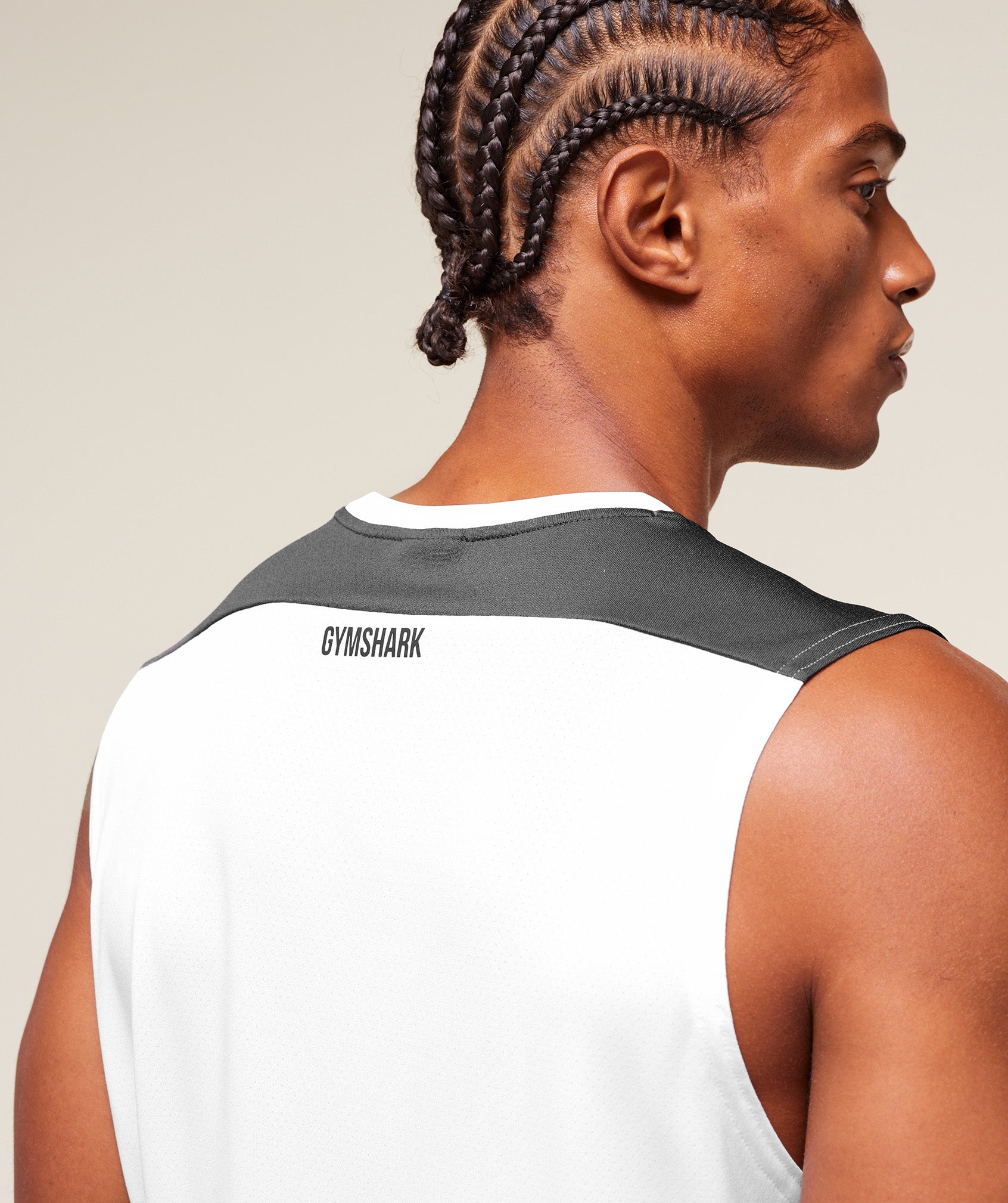 Gymshark Arrival Block Tank - White
