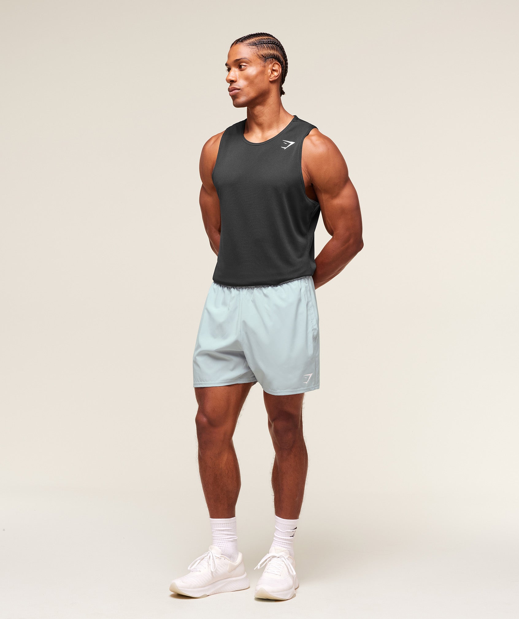 Gymshark Arrival 5" Shorts - Smoke Blue
