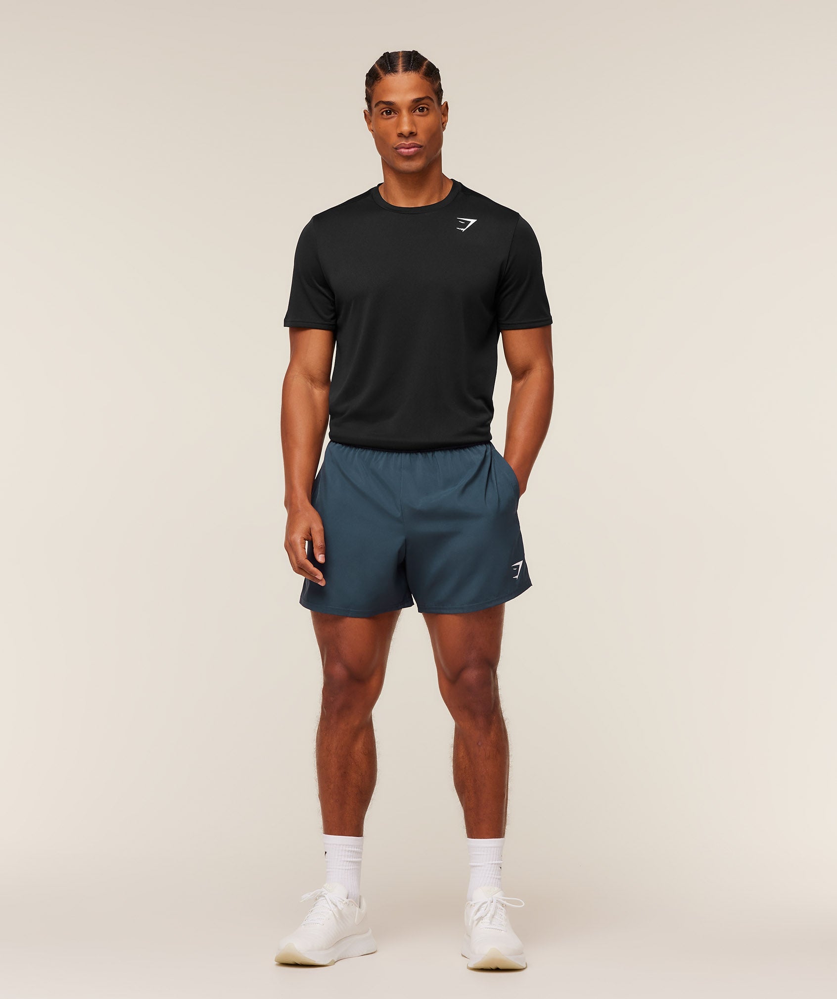 Gymshark Arrival 5" Shorts - GS Stealth Blue