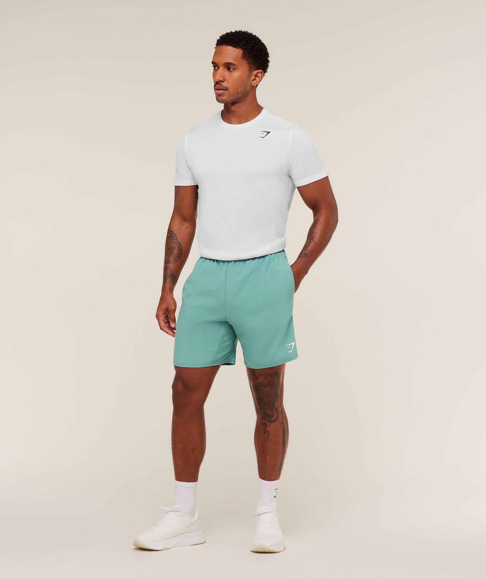 Gymshark Arrival 7" Shorts - Muted Teal