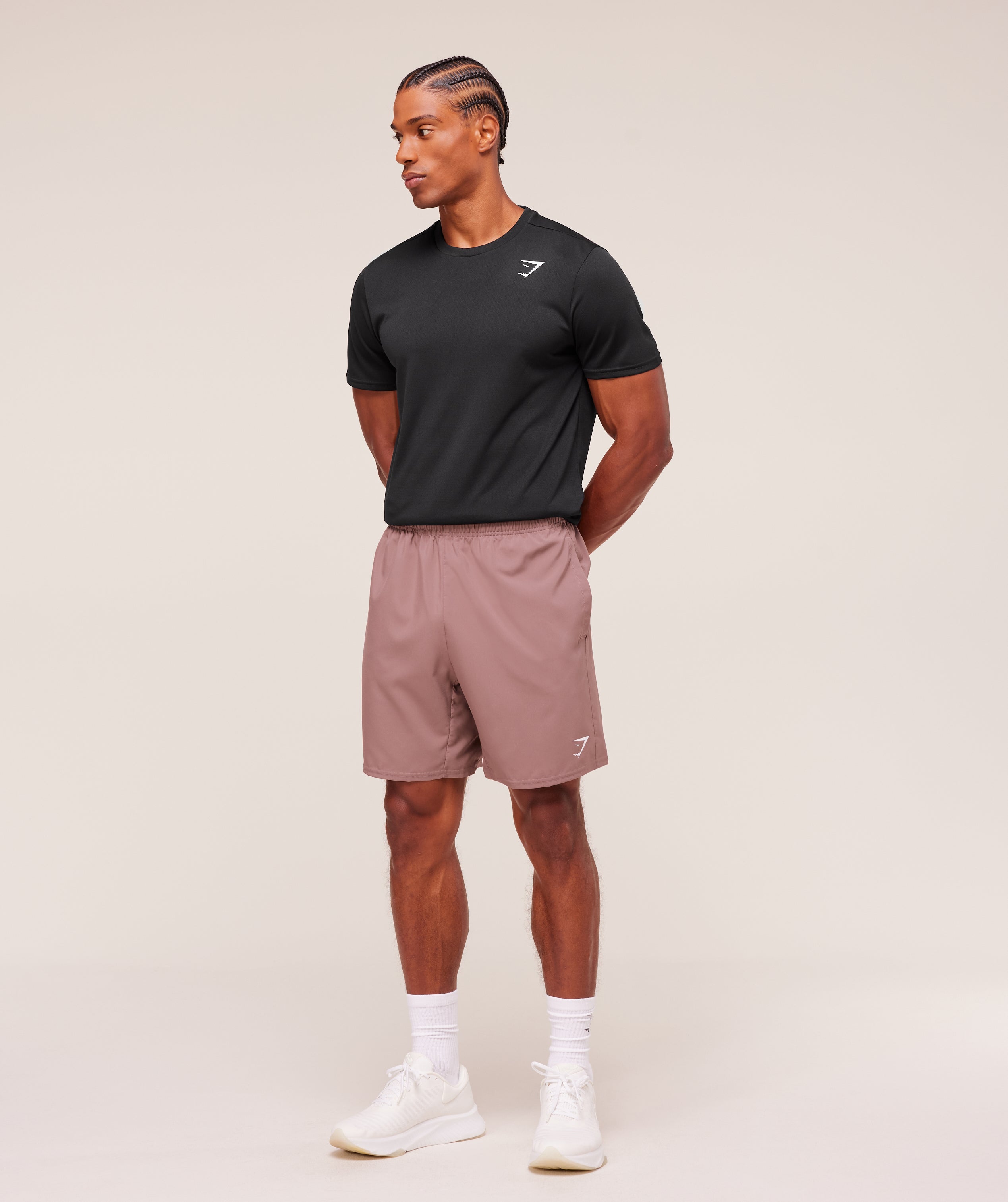 Gymshark Arrival 7" Shorts - Chestnut Pink