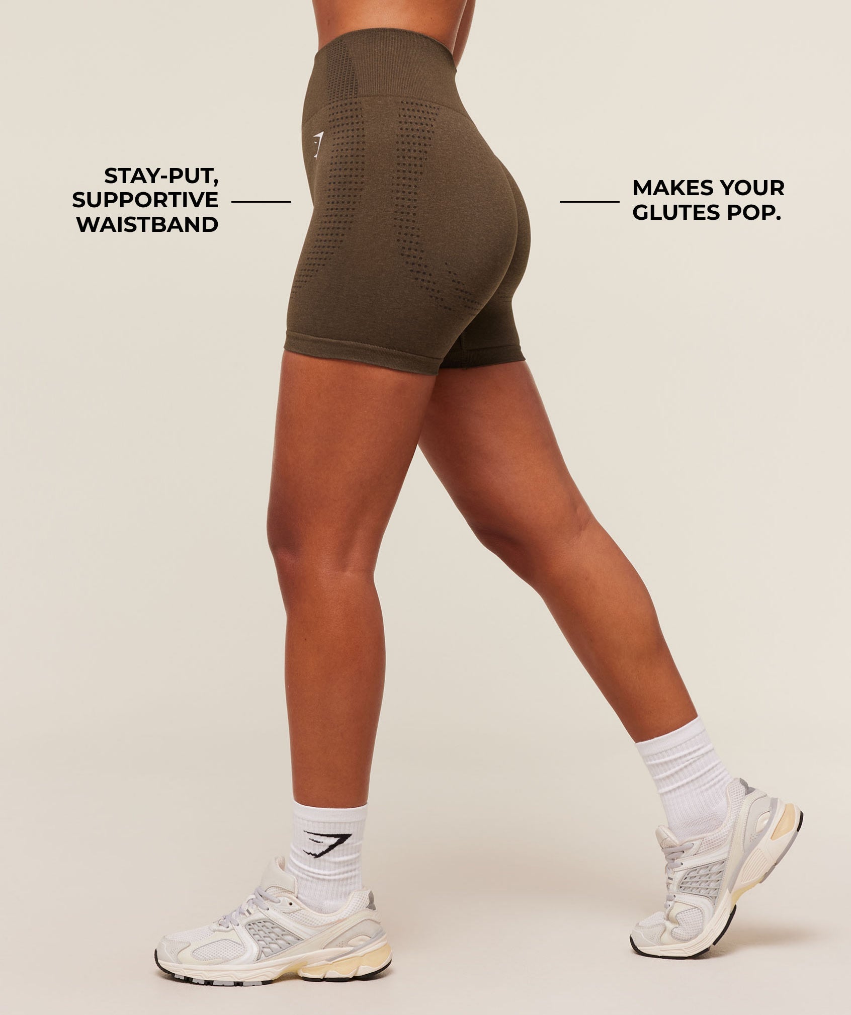 Gymshark Vital Soft Short - Espresso Marl