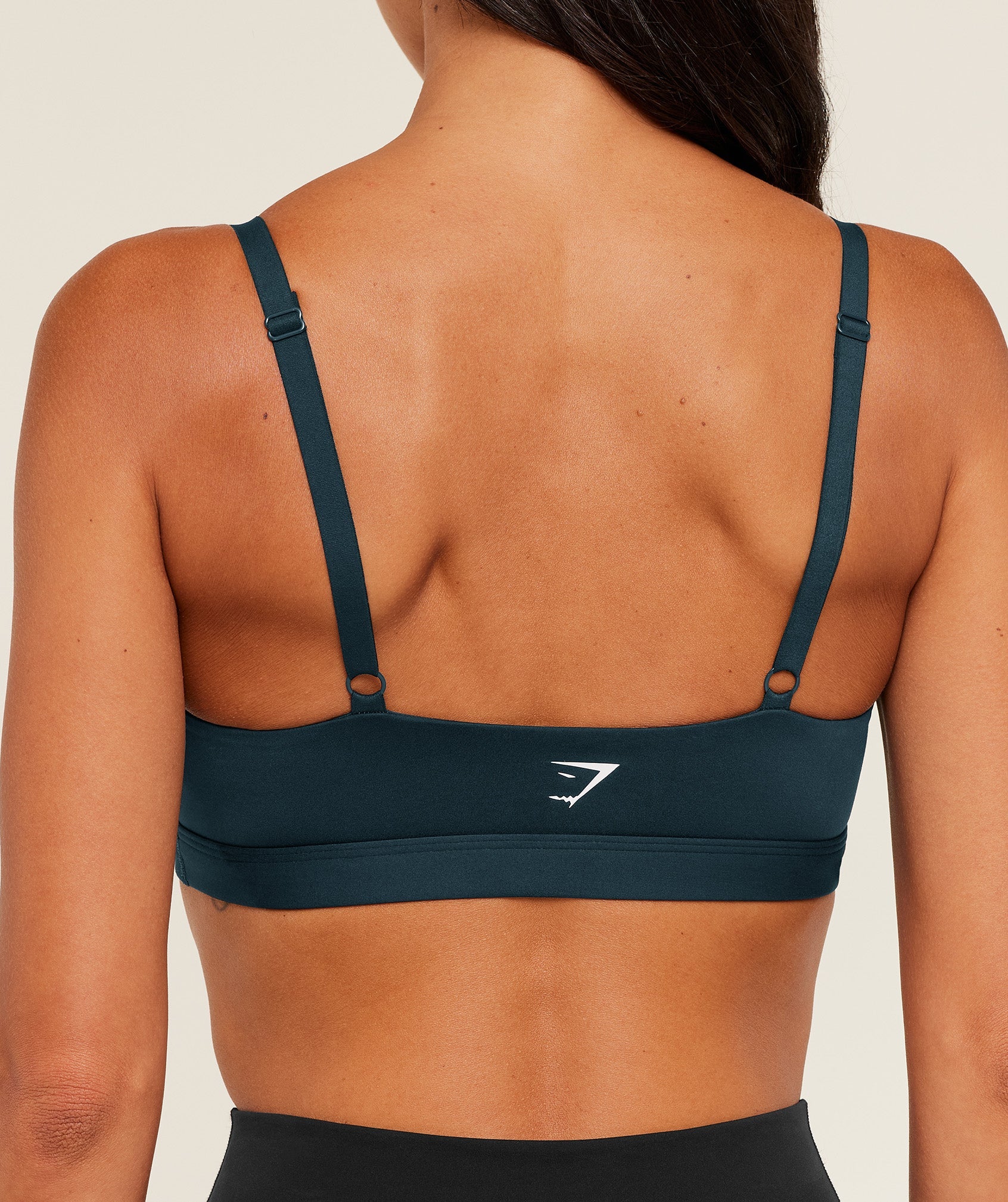 Gymshark Balcony Peekaboo Sports Bra - Deep Petrol Blue