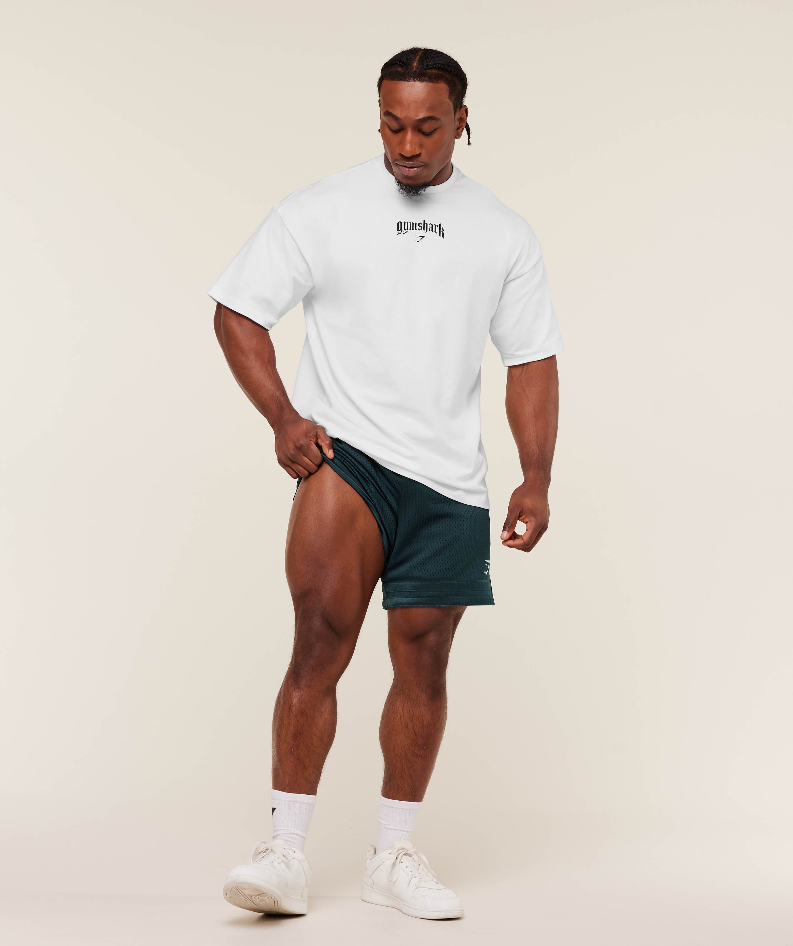 Gymshark Campus Mesh Shorts - Deep Petrol Blue